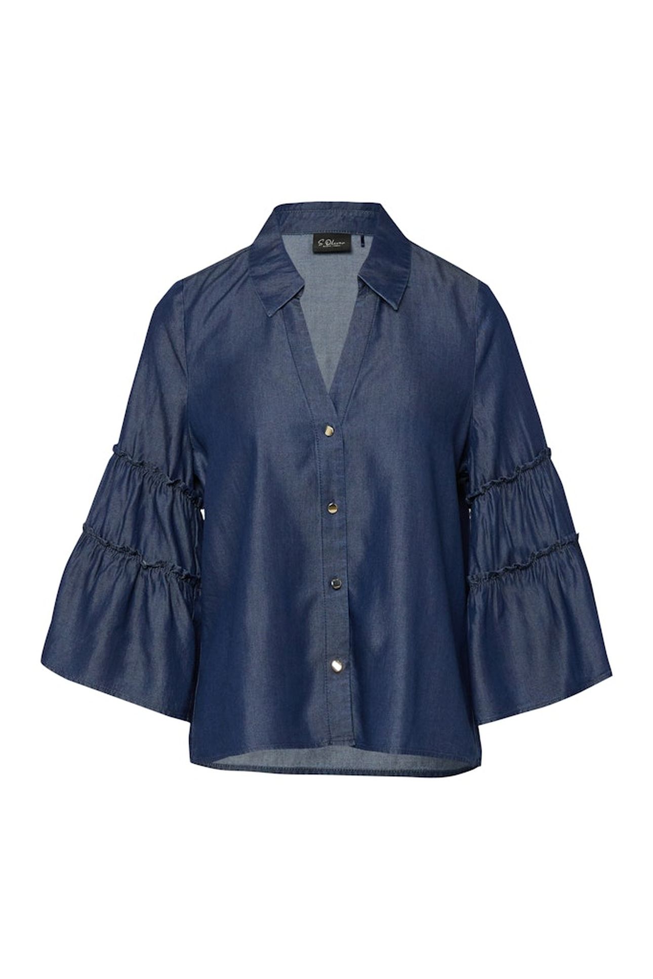 S.OLIVER BLOUSES BLUE DENIM 4