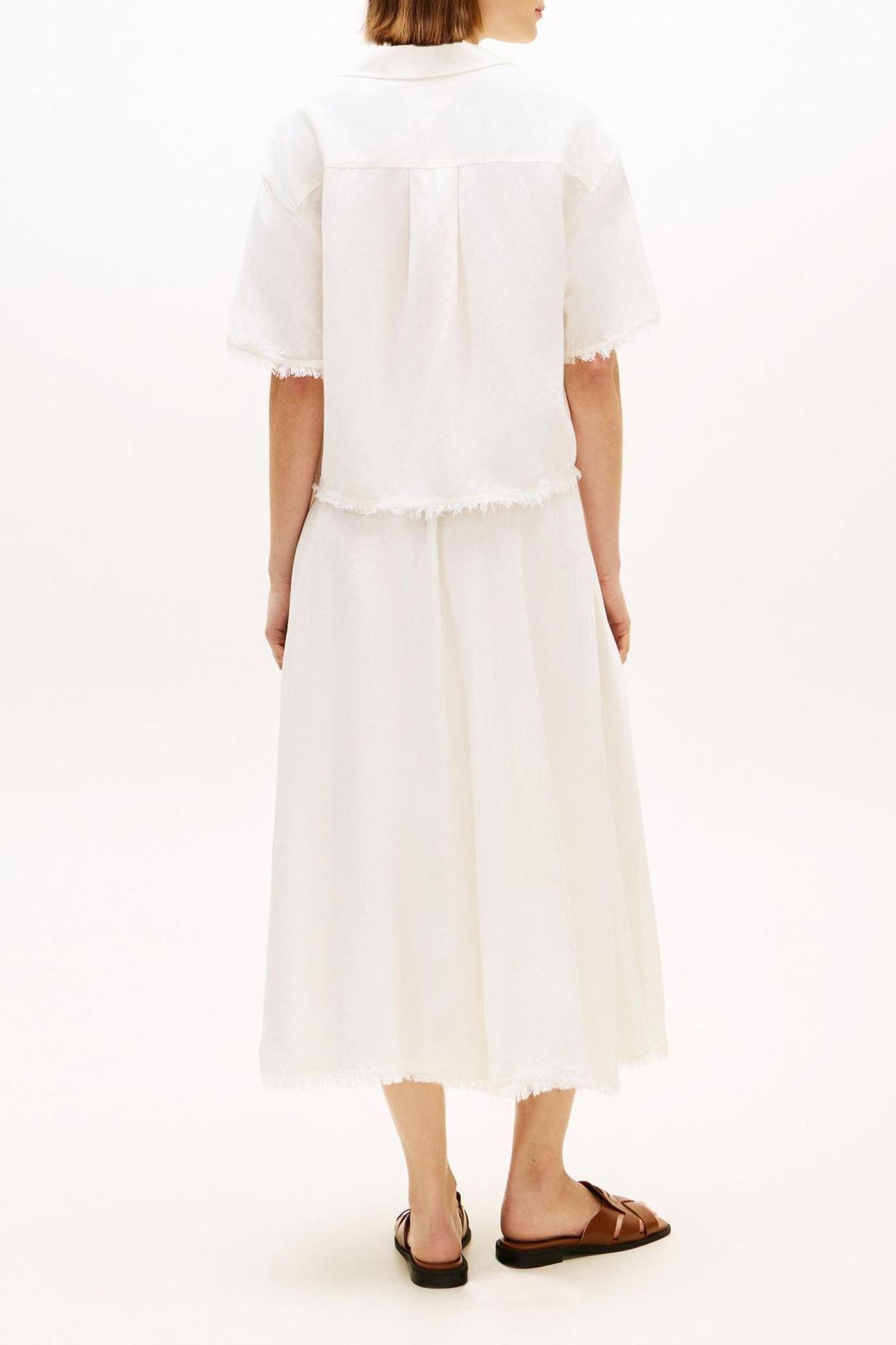 FRAYED VIS/LINEN SS IVORY SILK 3