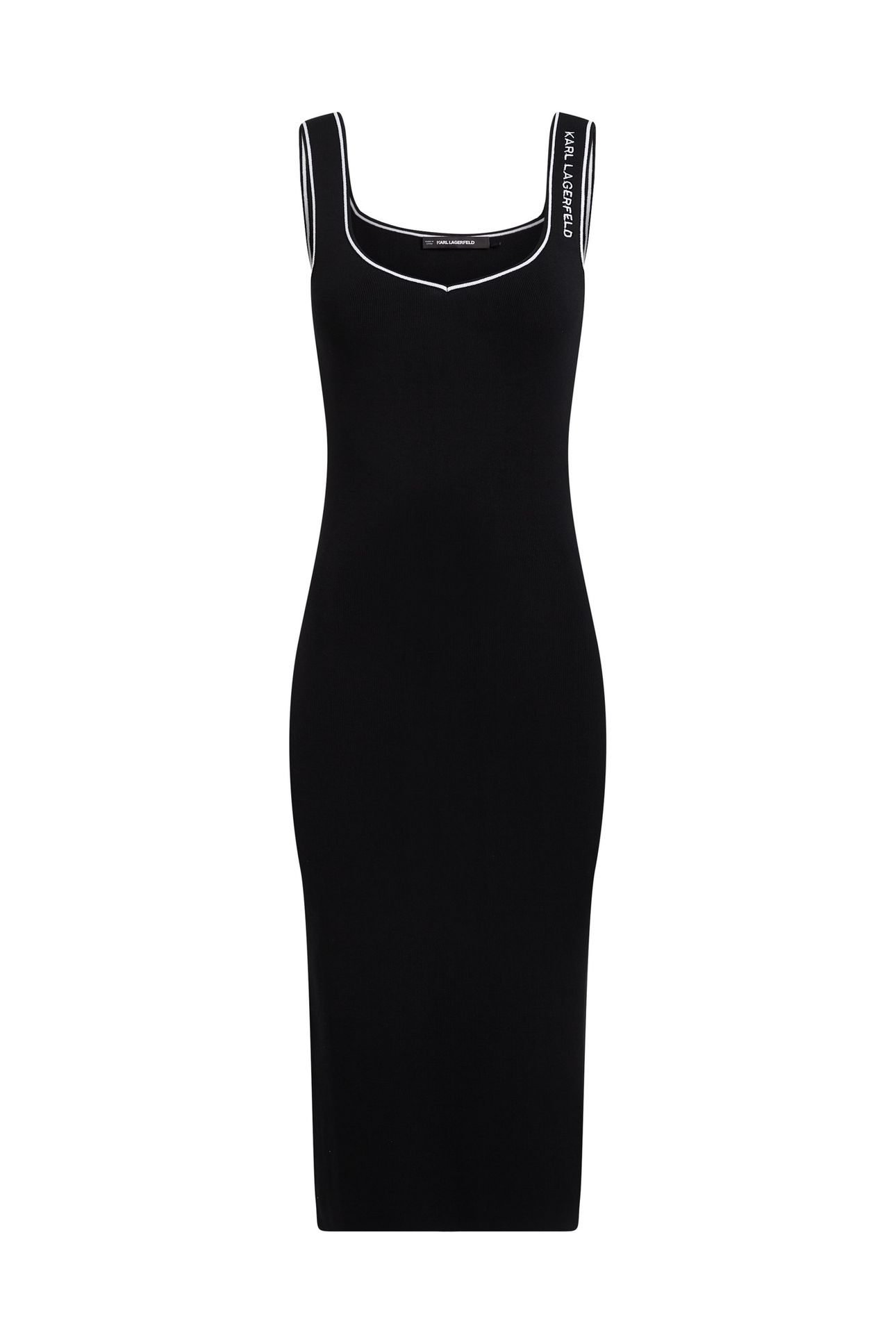 KNIT BODYCON DRESS BLACK 4