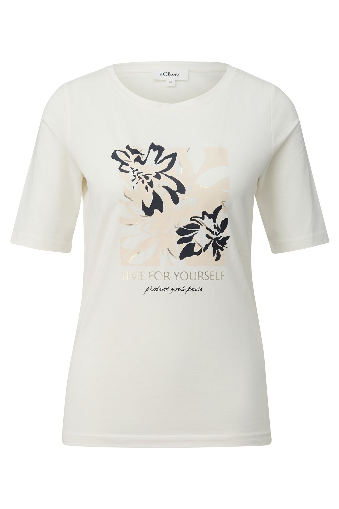 S.OLIVER T-SHIRTS OFFWHITE 1