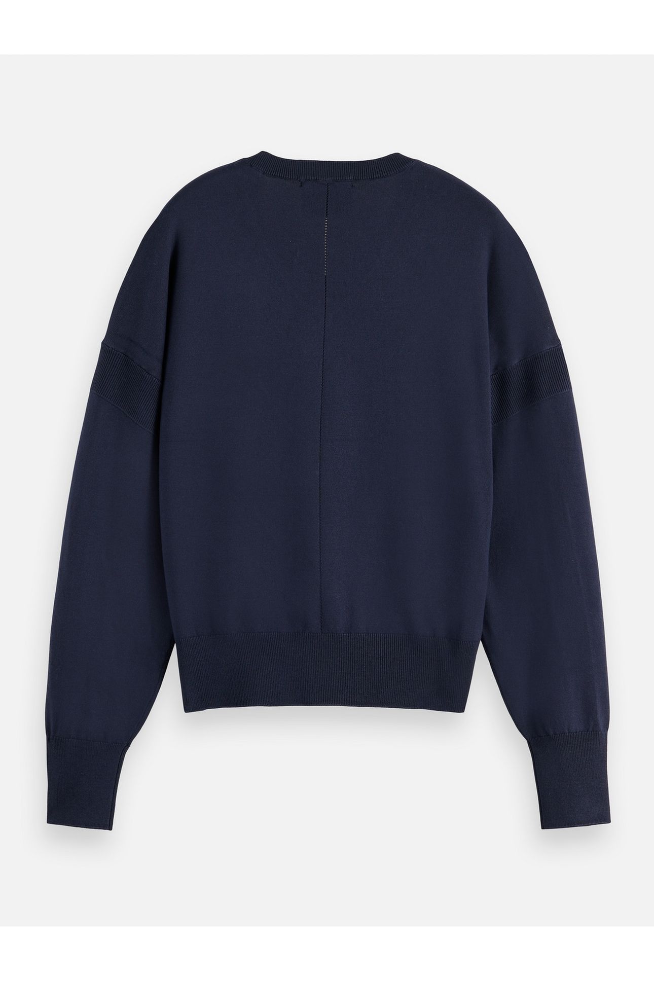 V-NECK RELAXED PULLOVER NAVY 5