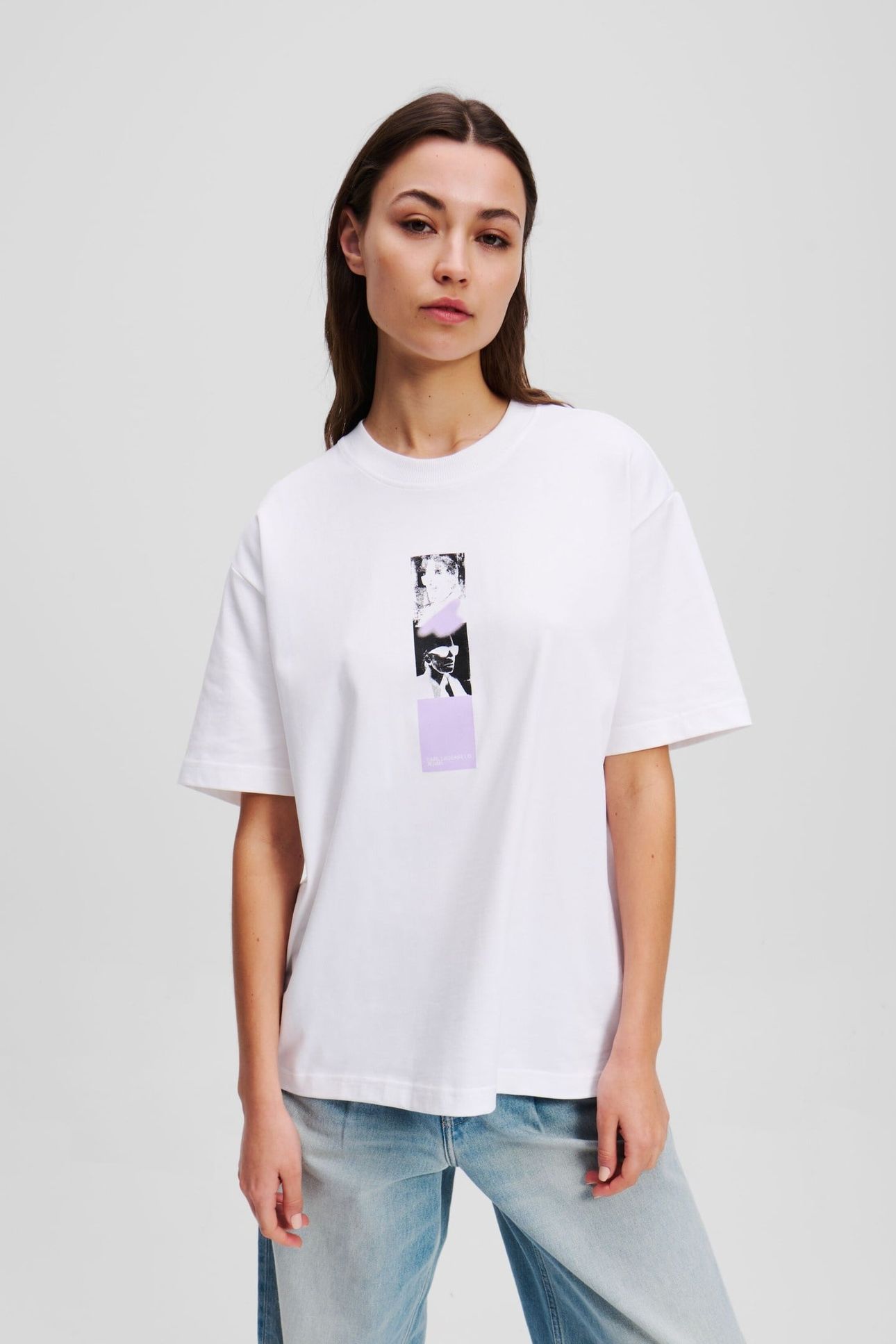 RELAX REPEATED KARL TEE WHITE 1