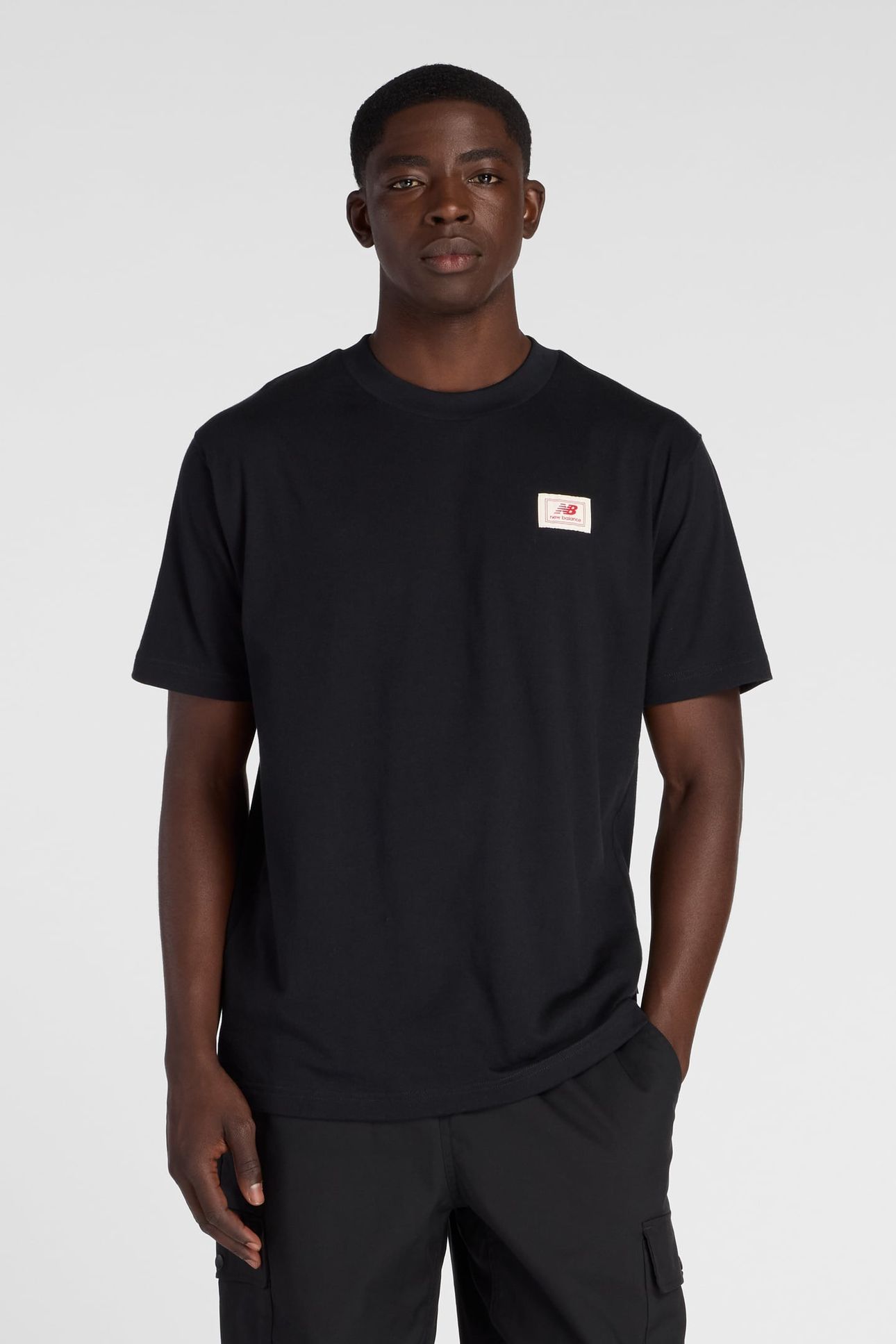 WOVEN LABEL T-SHIRT BLACK 1