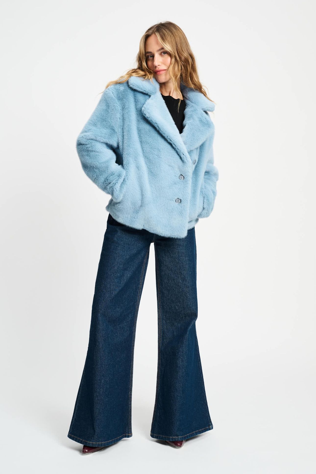 COAT - FUR MISTY BLUE 2