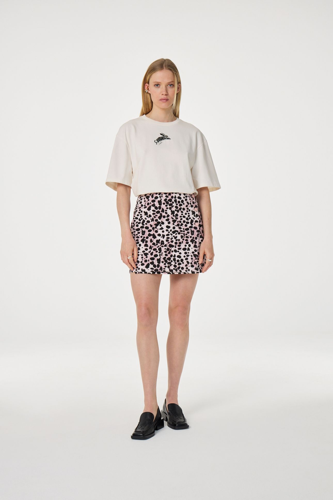 BENJA T-SHIRT COSY WHITE/PINK 2