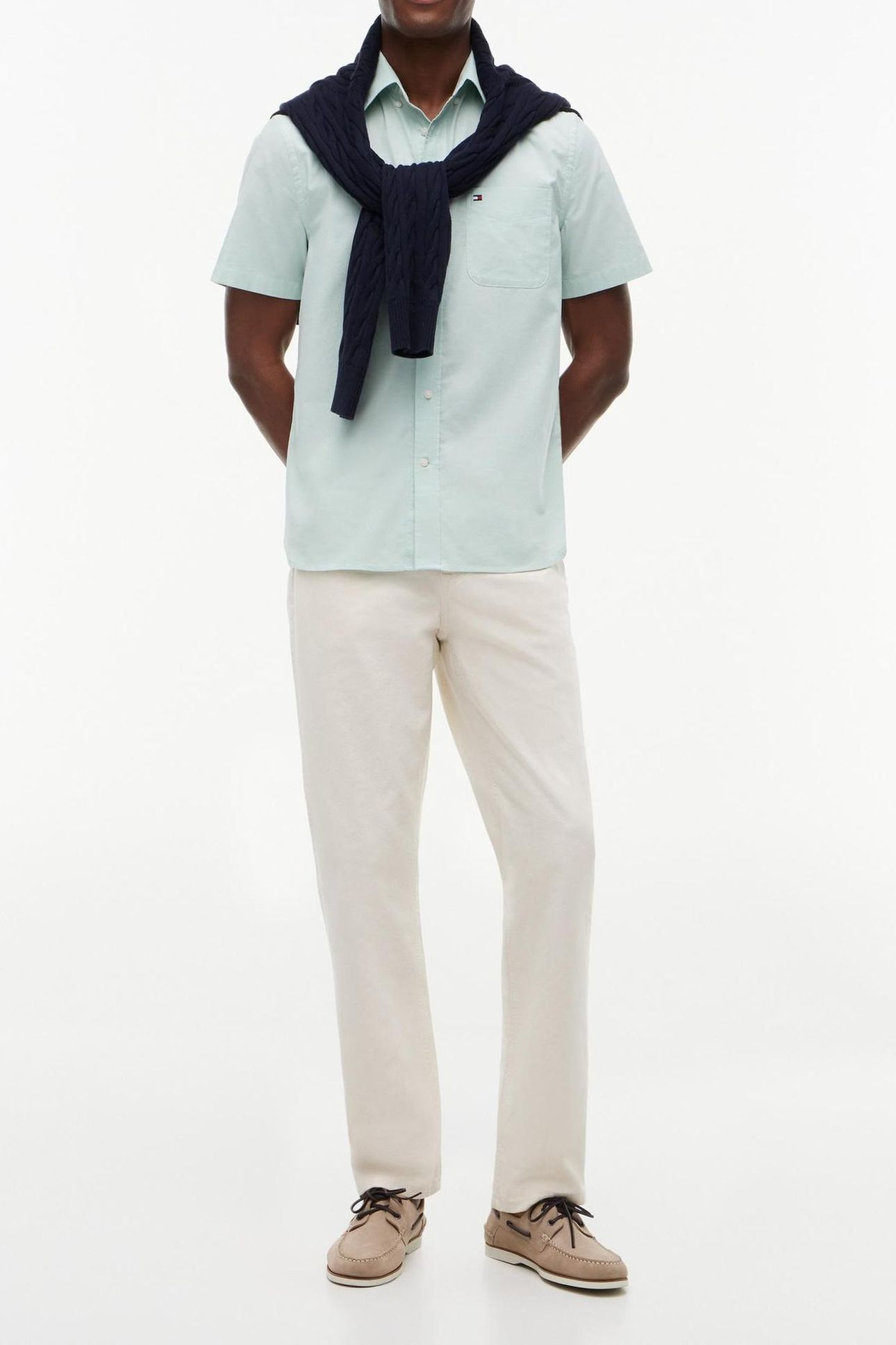 LIGHT OXFORD SOLID SHIRT CRUSHED MINT 2