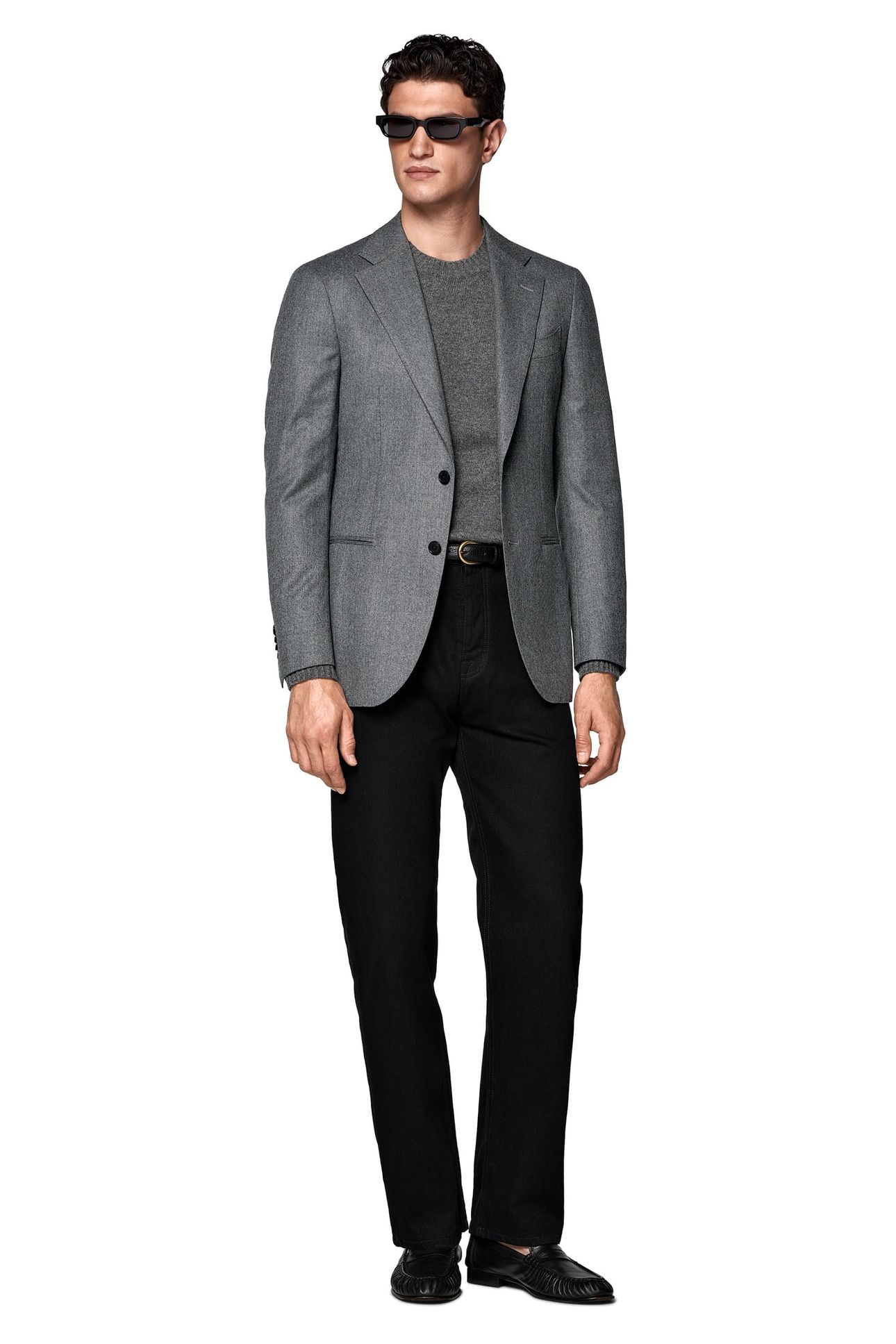 HAVANA PURE WOOL S120 SEPARATE SUIT JACKETS MID GRE 1