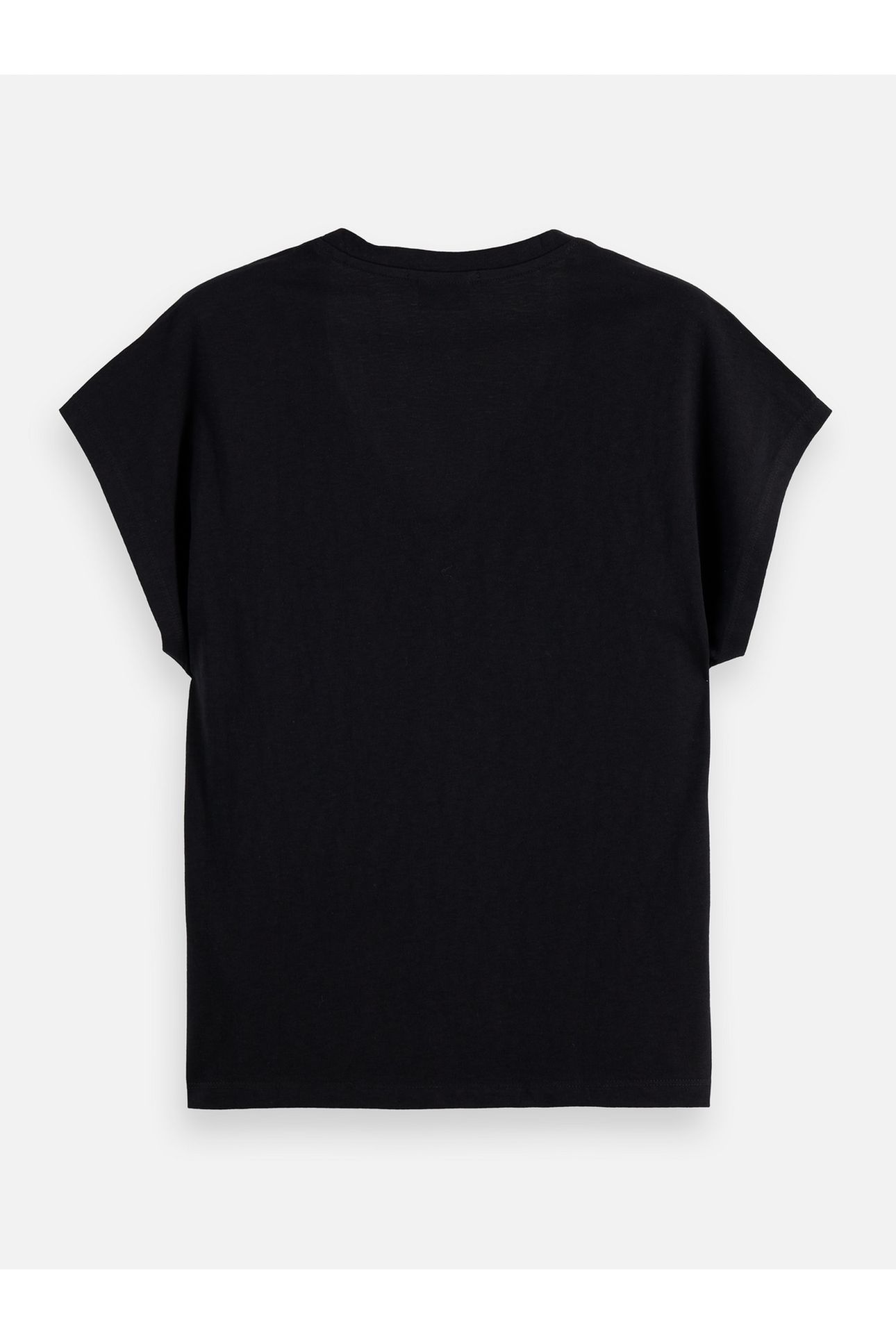 SLUB V-NECK T-SHIRT BLACK 5
