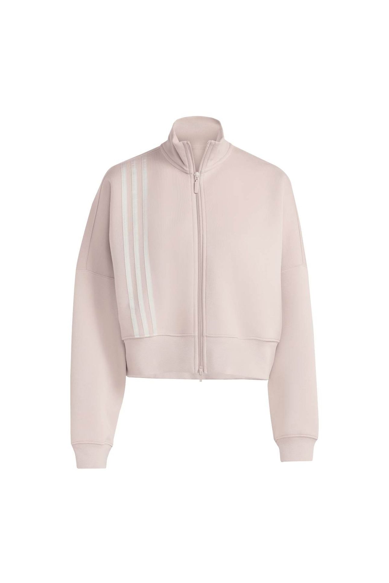 ORIGINALS OFF PLACED 3 STRIPES ZIP UP WONDER TAUPE 4