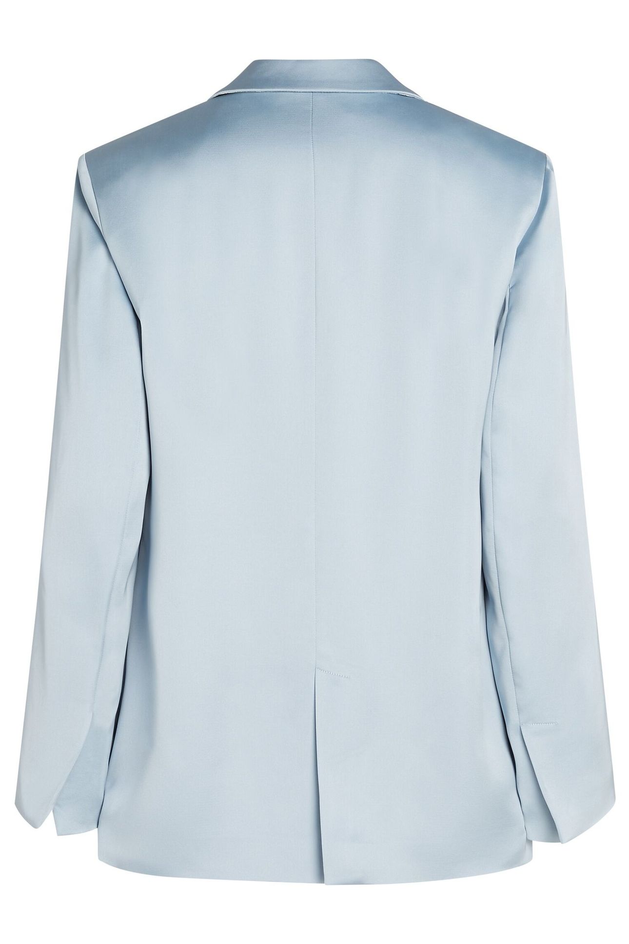 FLUID SATIN TAILORED BLAZER CASHMERE BLUE 4