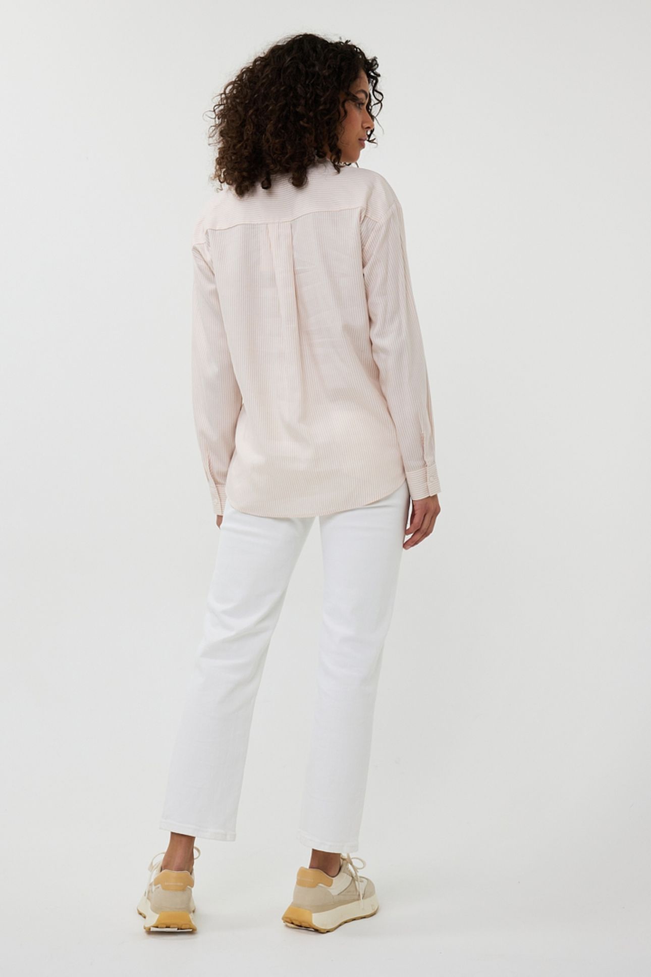 BLOUSE STRIPED RHINESTONES OFF WHITE / SAND 3
