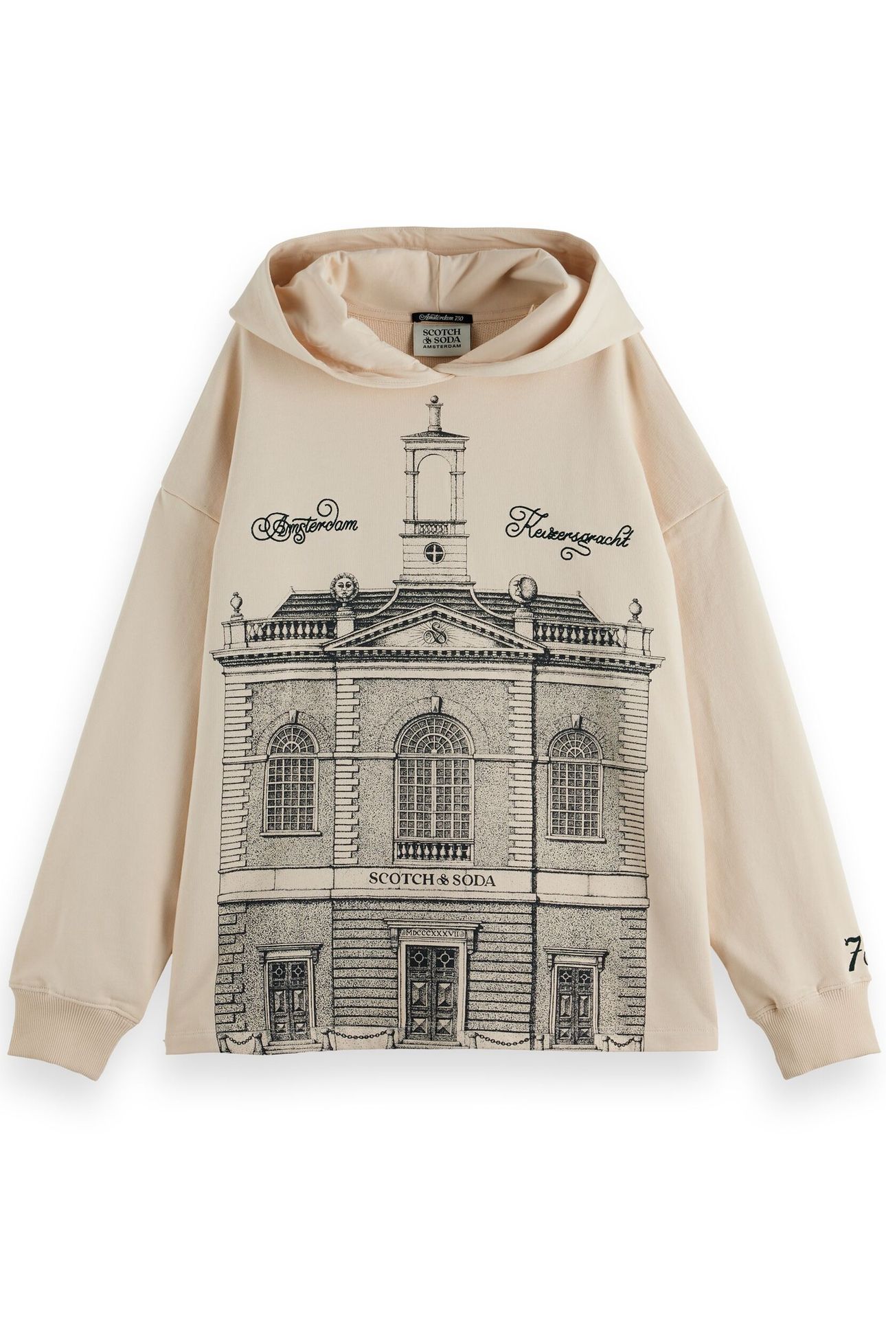 750 YEARS ARTWORK HOODIE SANDSHELL 4