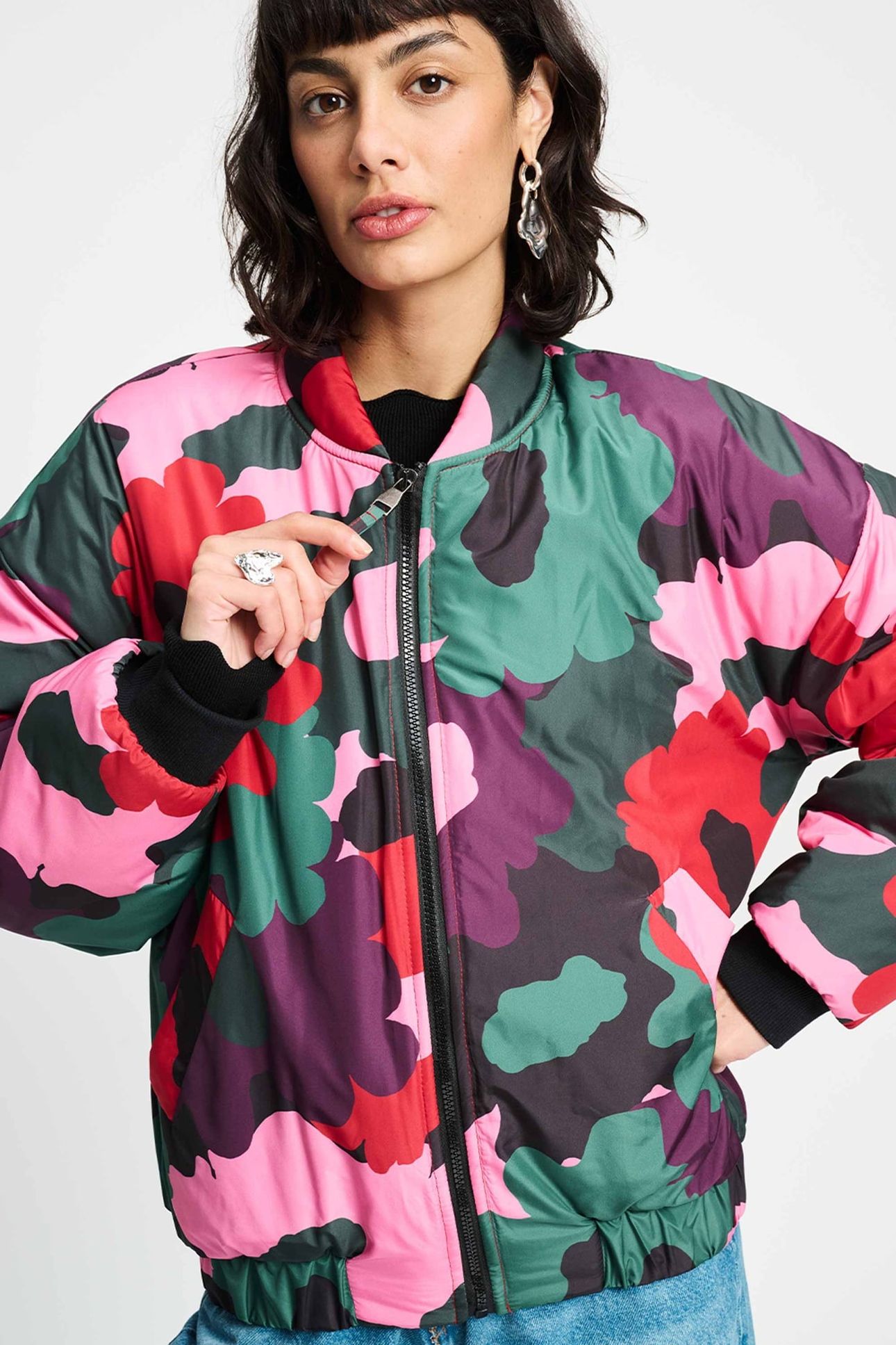 COAT - ABSTRACT FLOWER 3