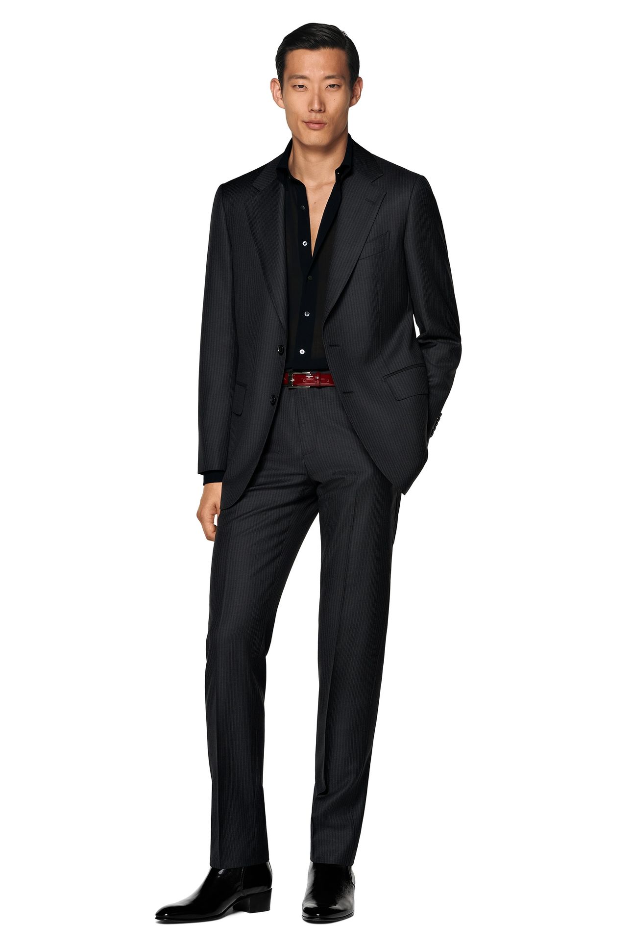 PURE WOOL MILANO NESTED SUITS DARK GREY 2