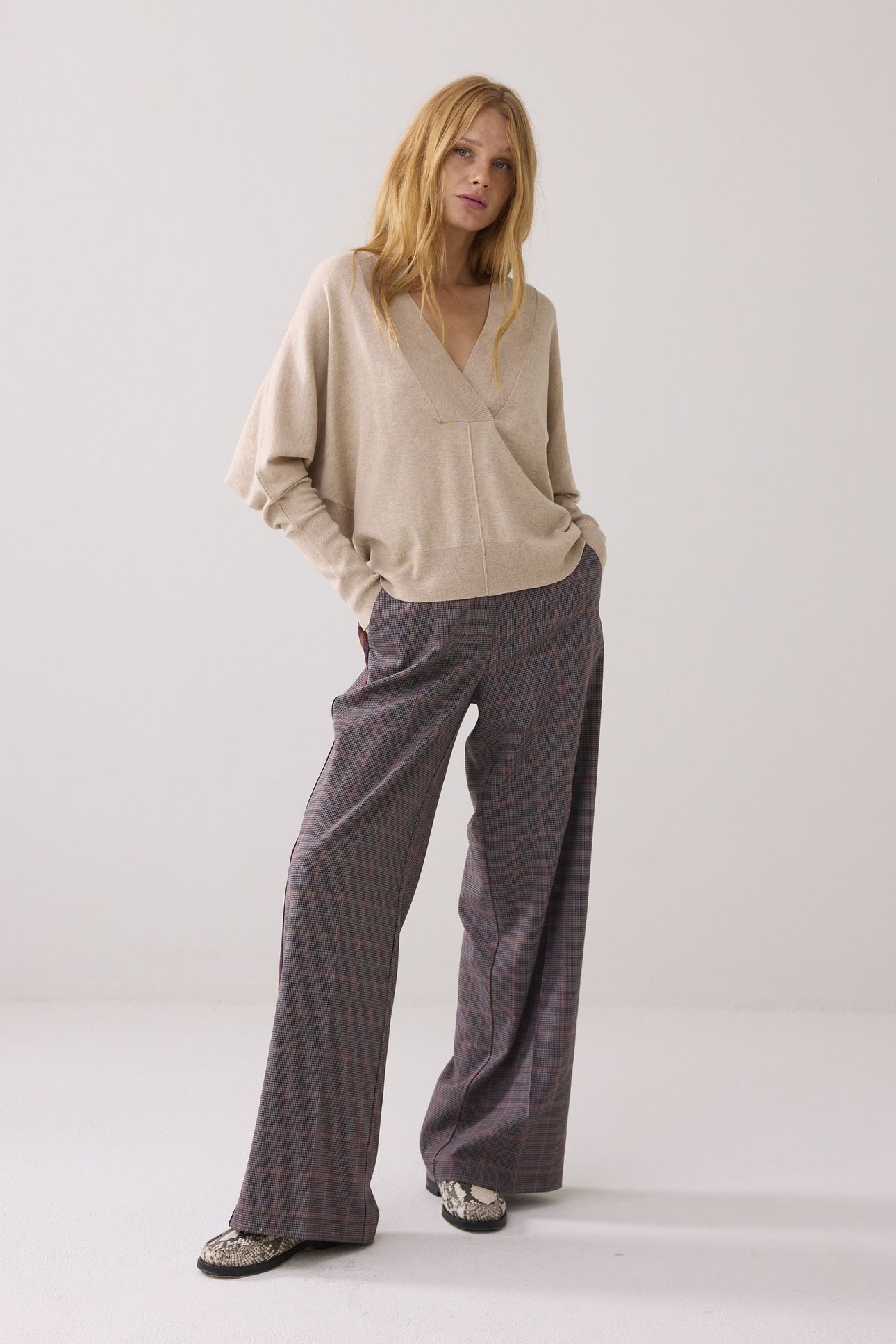 SWEATER COTTON MERINO WOOL KNIT ALPACA 1