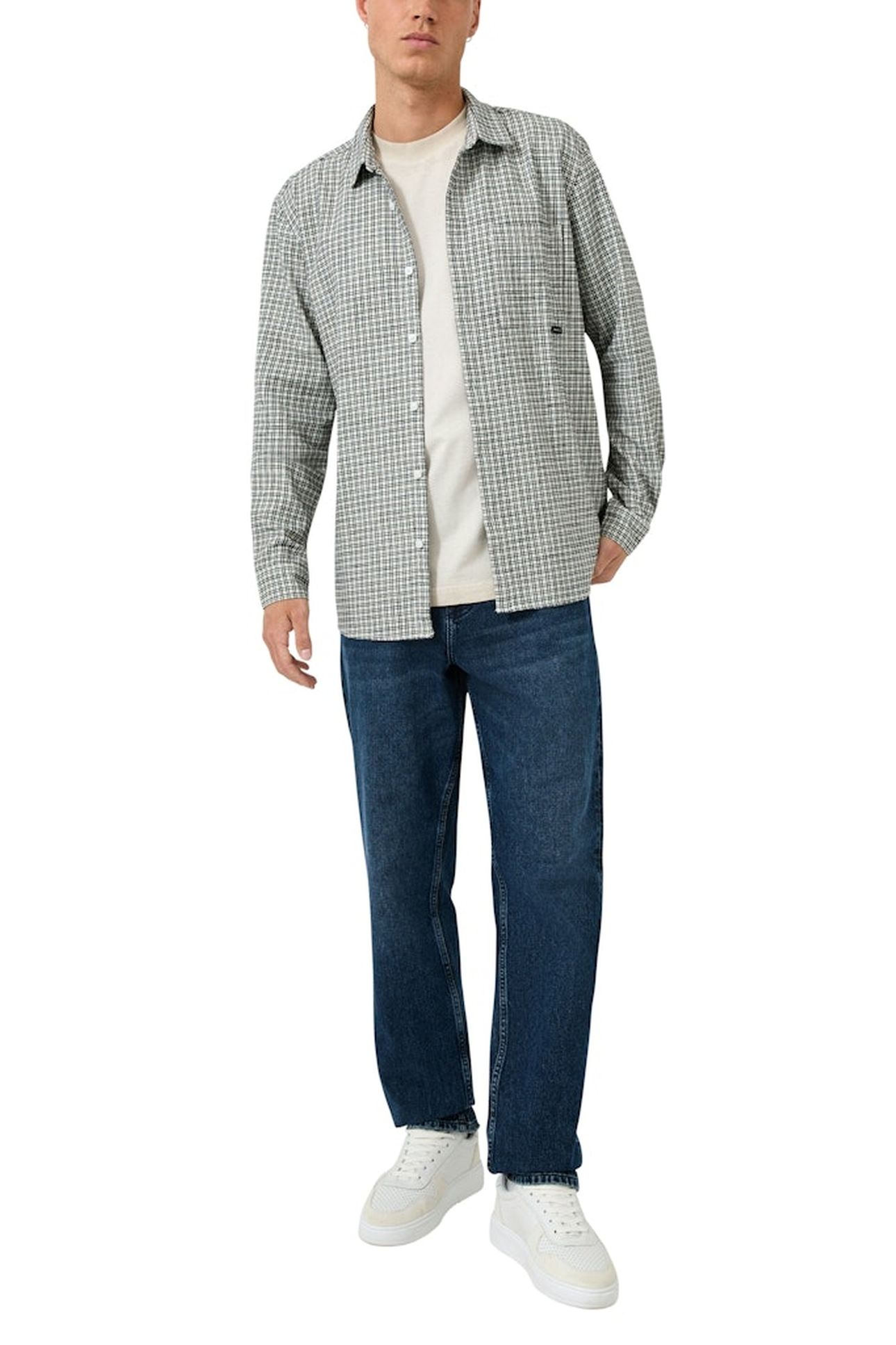 S.OLIVER-QS SHIRTS GREY/BLACK 4