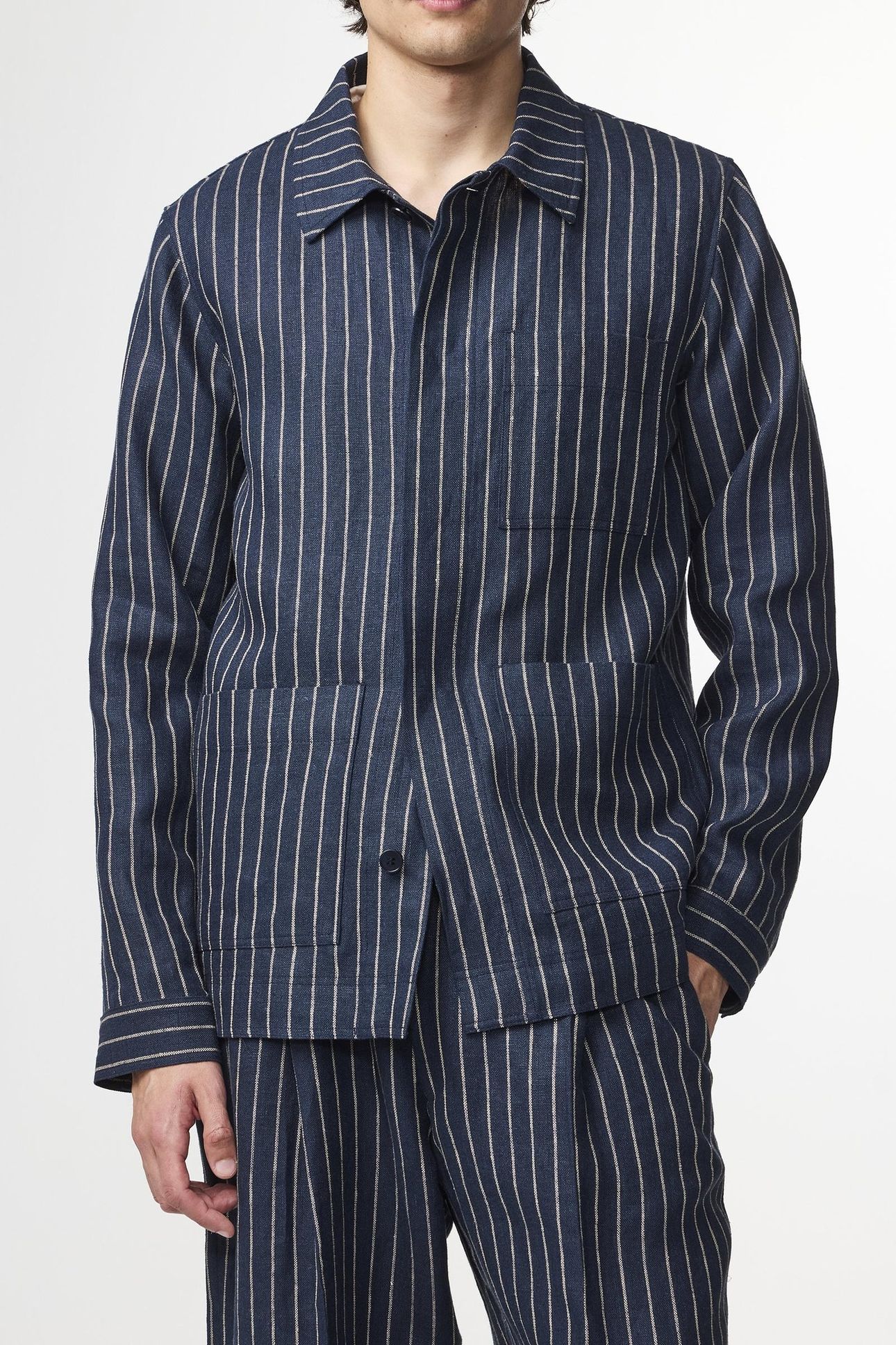 OLAV 1455 HYBRID/BLAZER NAVY STRIPE 1