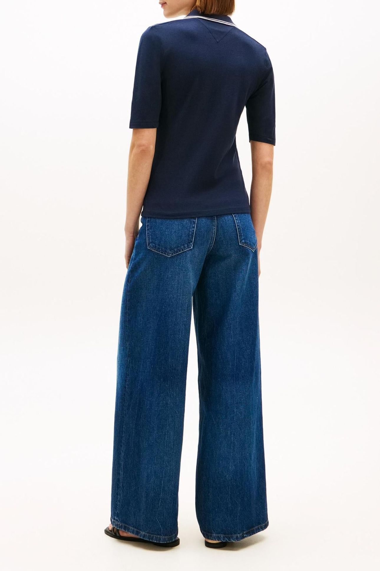 LYOCELL TIPPING SLIM POLO DARK NIGHT NAVY 2