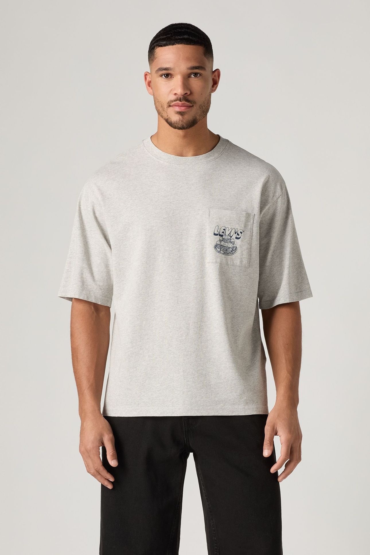 HALF SLEEVE GRAPHIC POCKET TEE 1