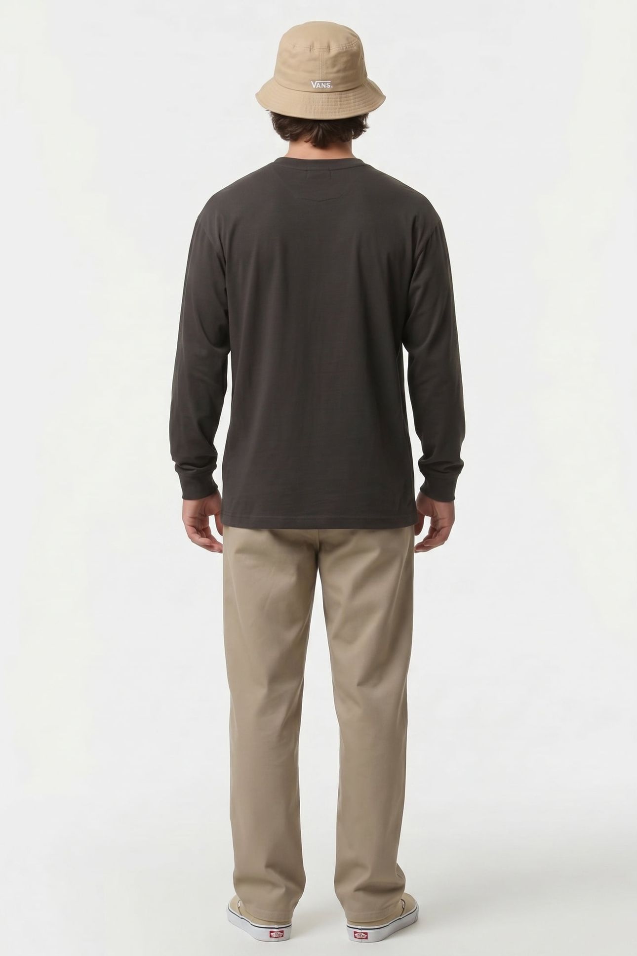 ORIGINAL STANDARDS BLOCKED BOX LS BLACK/DRIZZLE 2