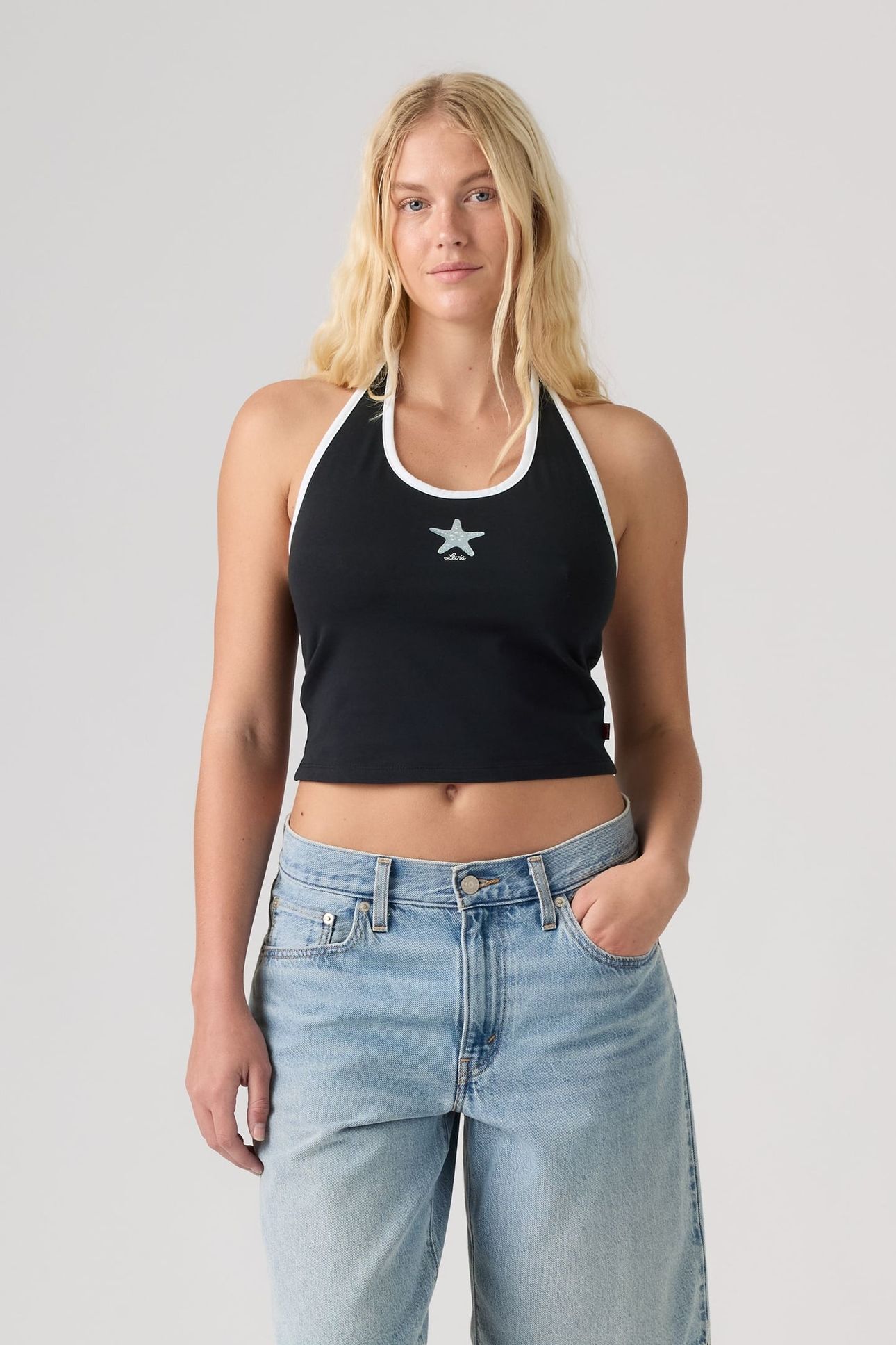 GRAPHIC ELLA HALTER TOP 1