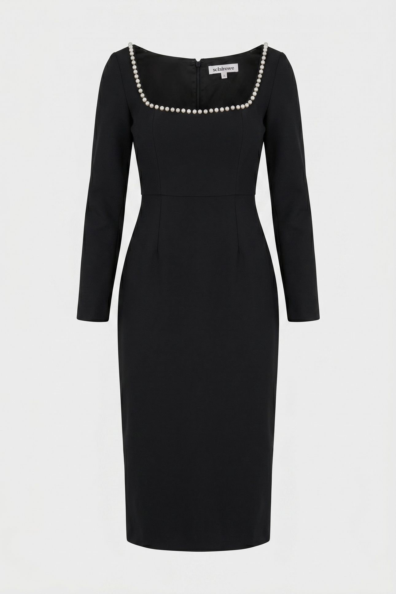 PEARL MIDI DRESS BLACK 4