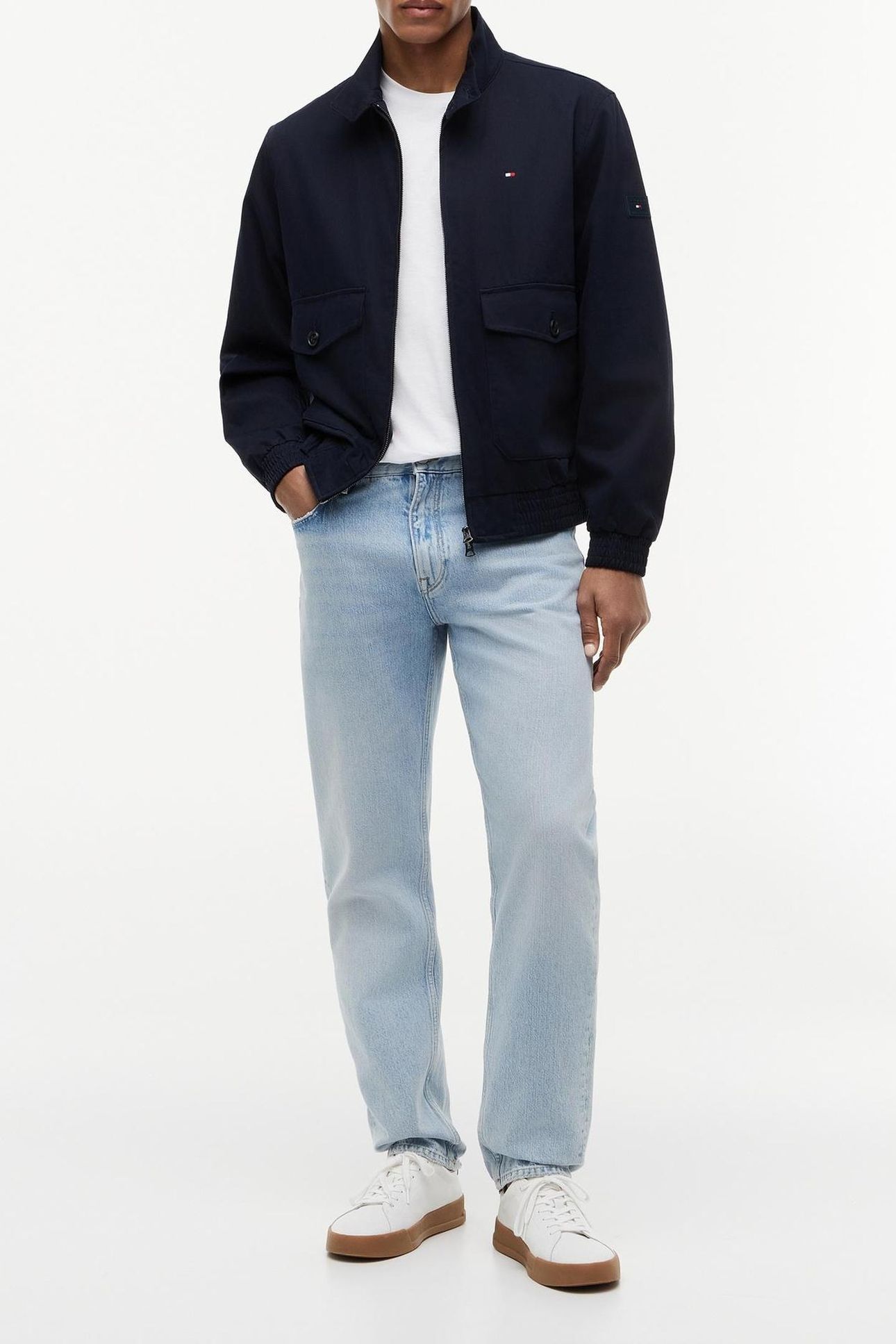 COTTON HARRINGTON JACKET DESERT SKY 3