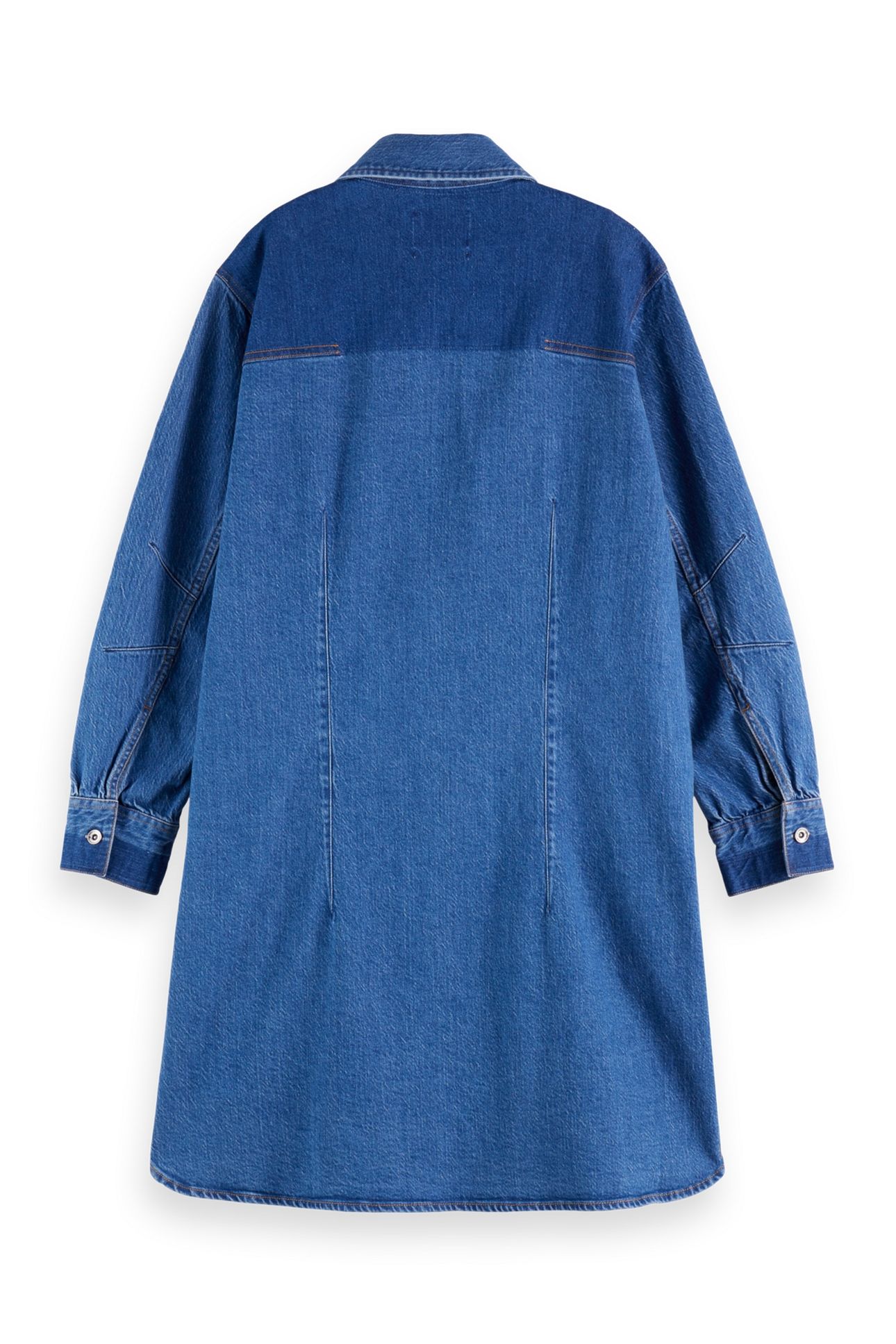 WASHED DENIM MINI SHIRTDRESS — ART FROM THE HEART 5