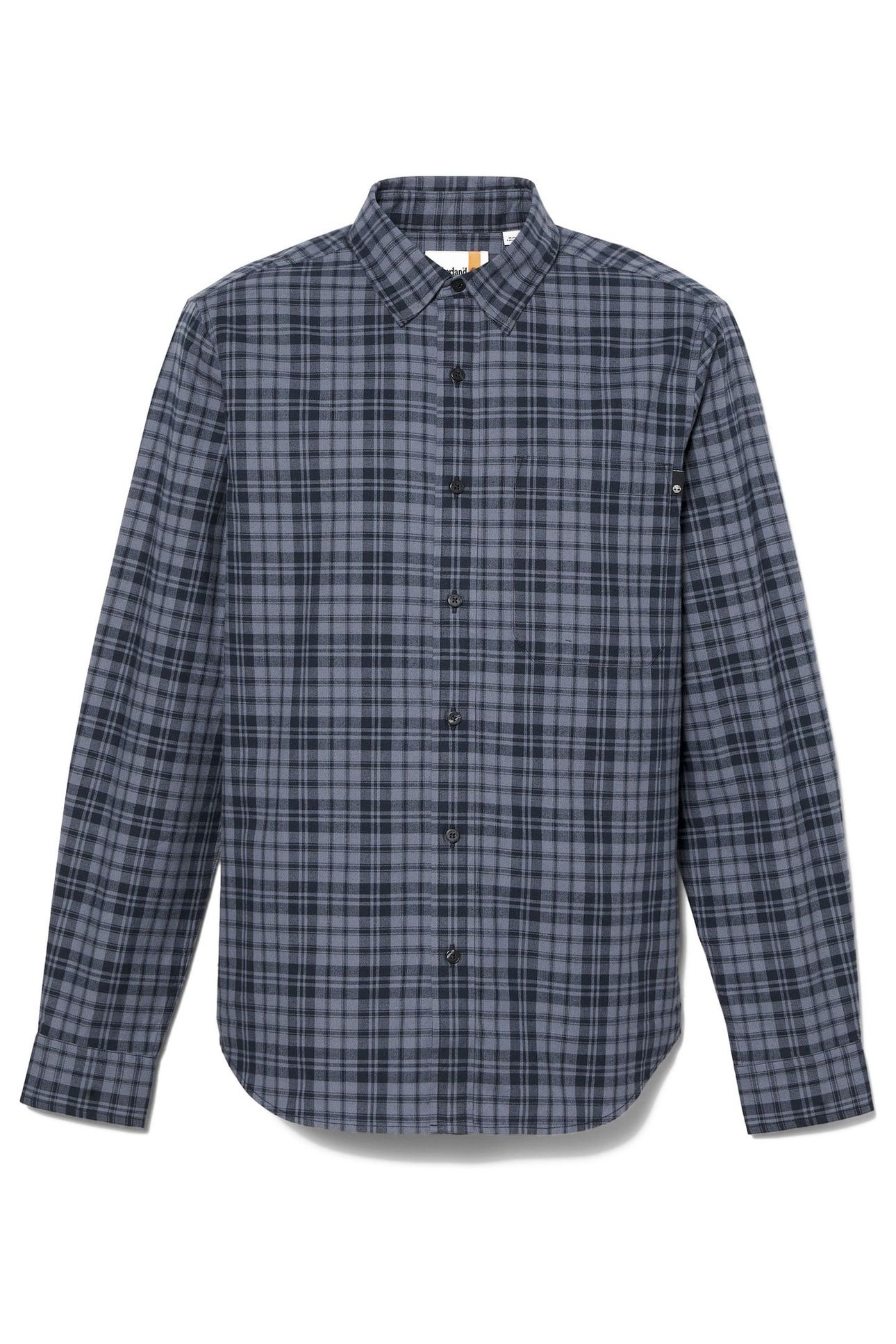 HERRINGBONE FLANNEL PLAID SHIRT DRK SAPPHIRE YD 4