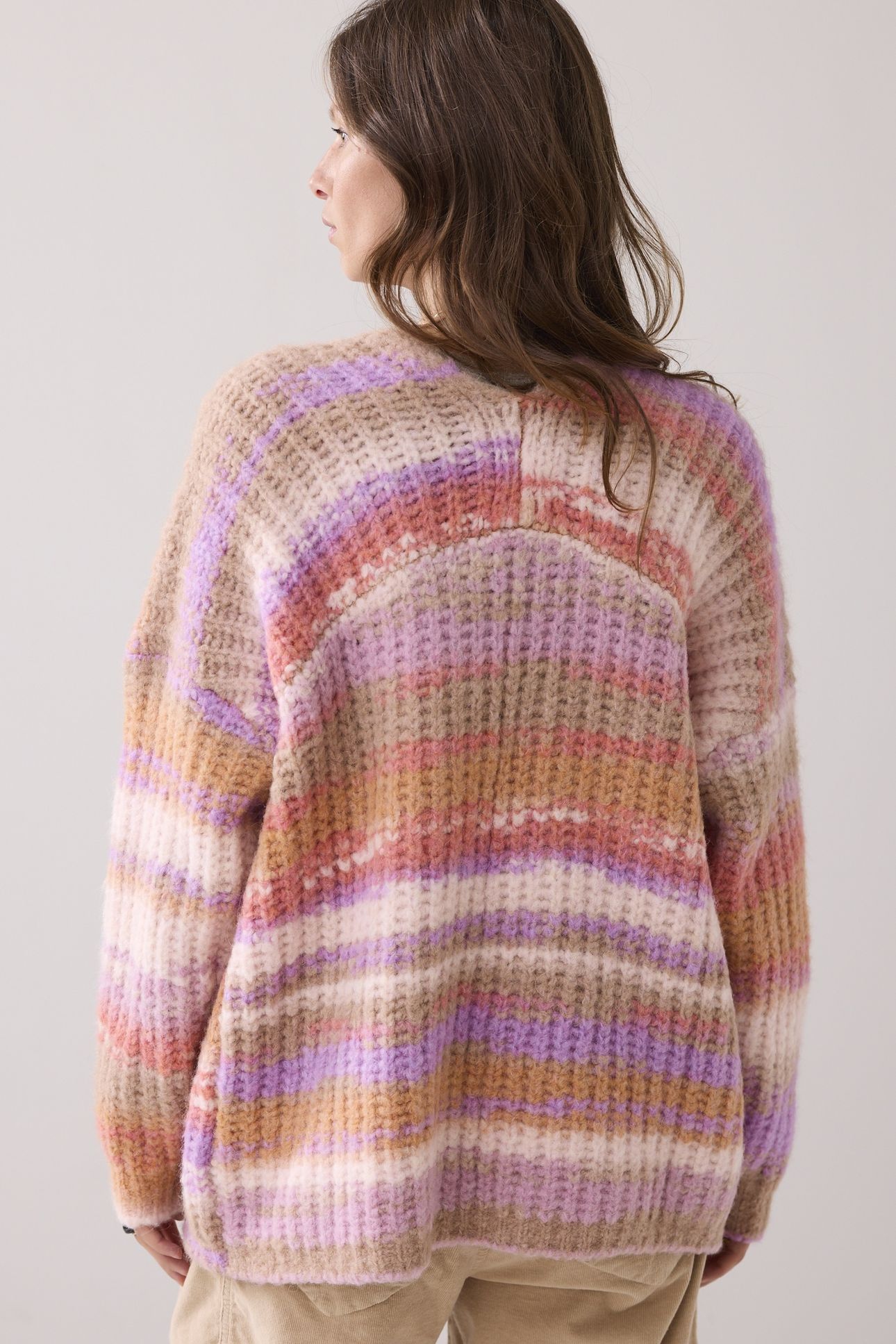 CARDIGAN CUSHY WOOL BLEND KNIT MULTICOLOUR 3