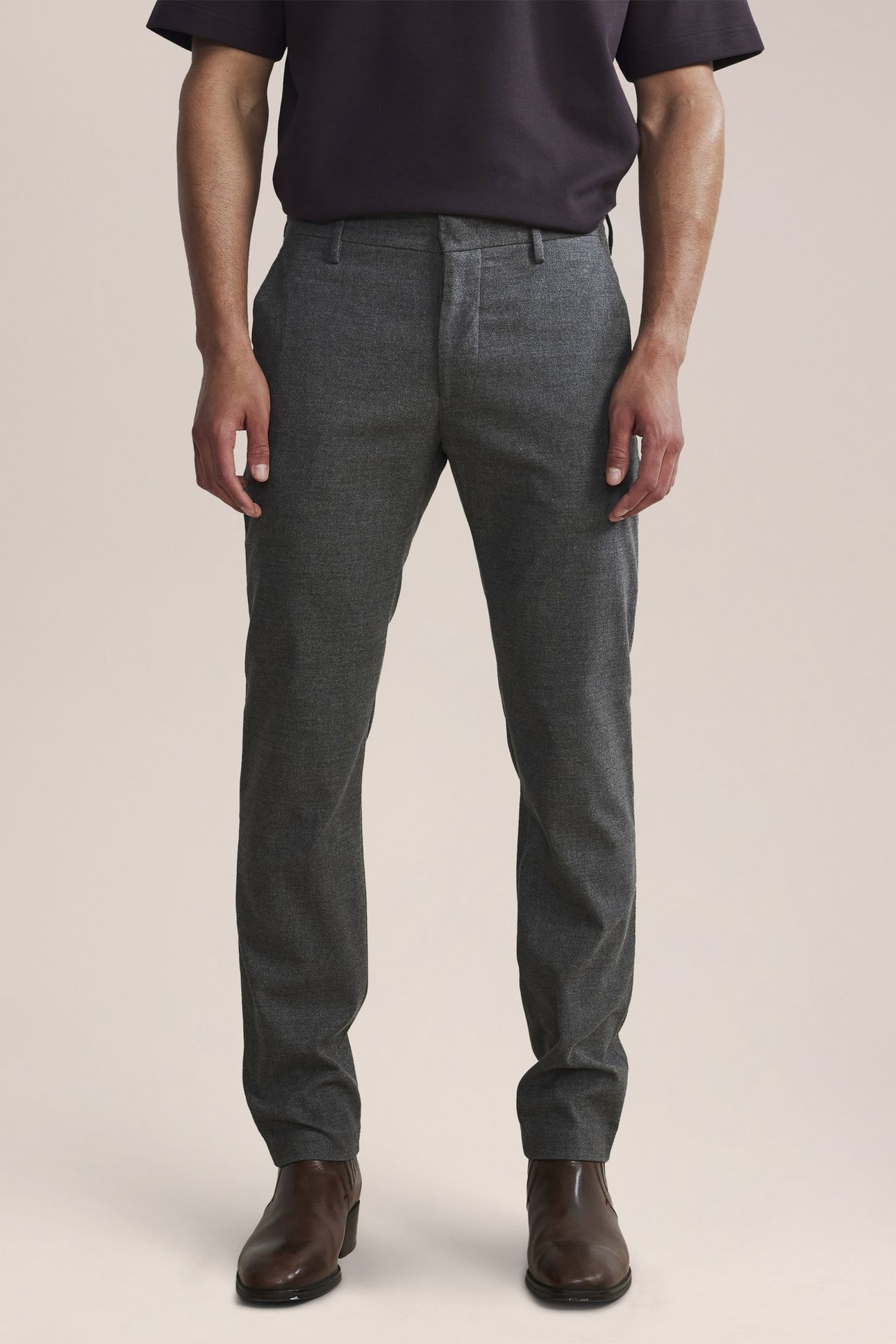 THEO 1393 TROUSERS INK GREY 1
