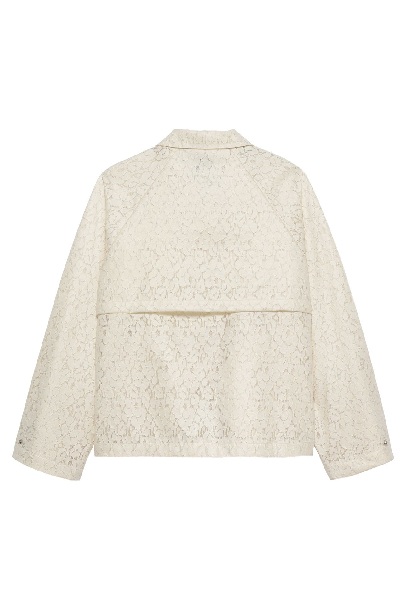LACED RAINCOAT ECRU 5