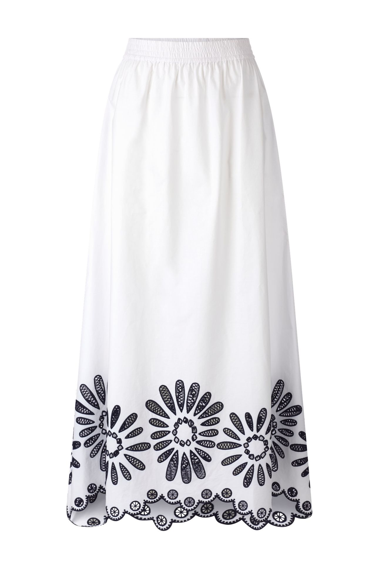 SKIRT WITH EMBROIDERY WHITE 4