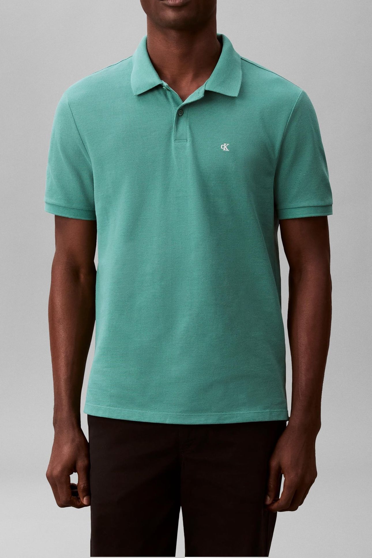 SS MONOGRAM PIQUE POLO WILD GREEN 1