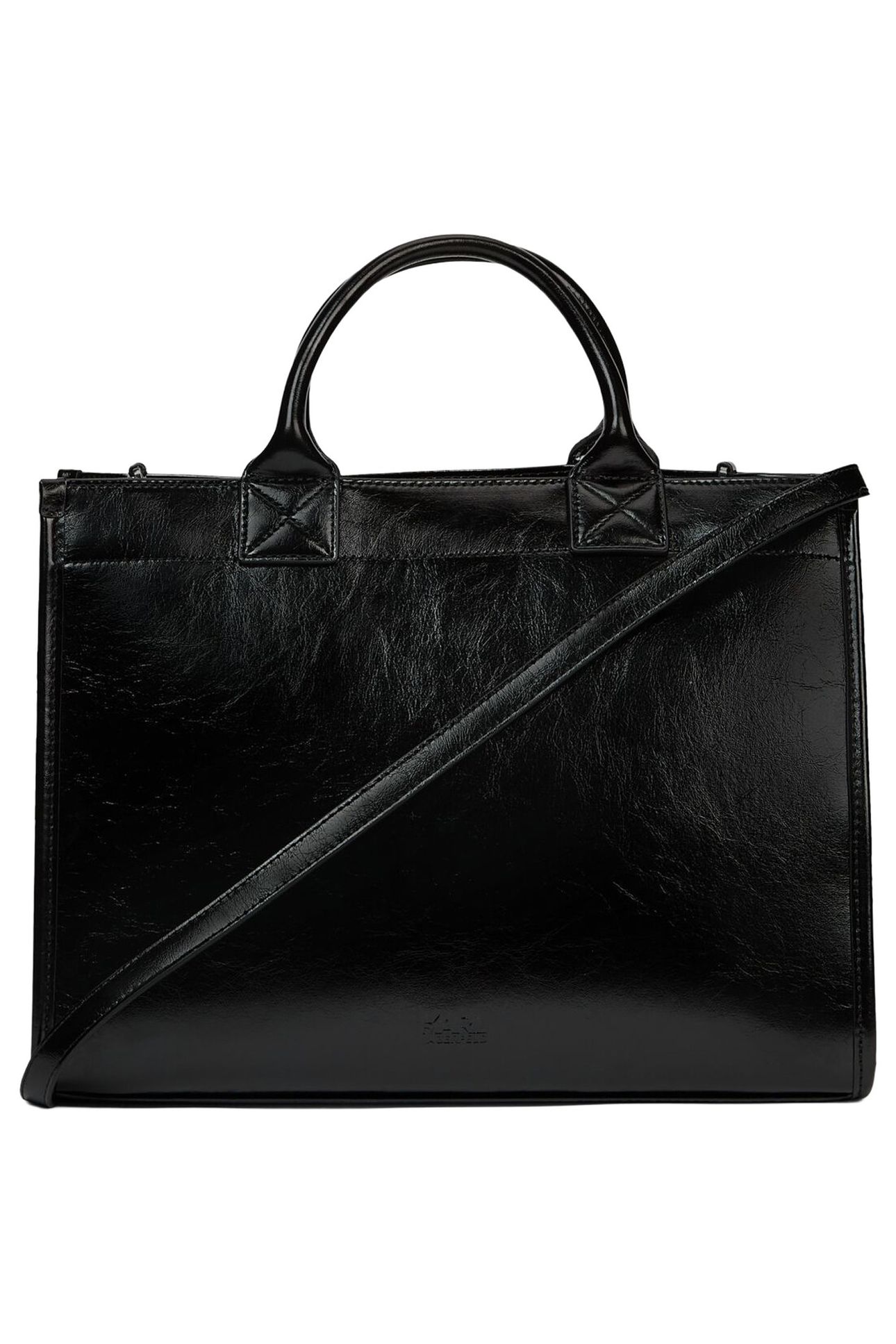 K/SHOPPER TEXT TOTE BLACK 2