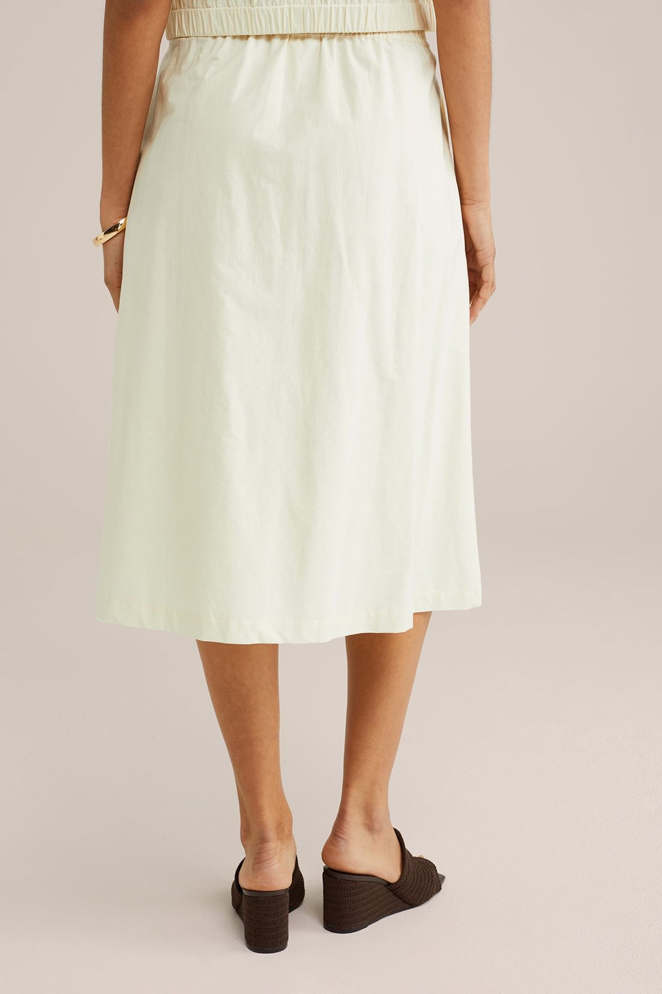 SKIRT MEDIUM LENGTH LIGHT YELLOW 2