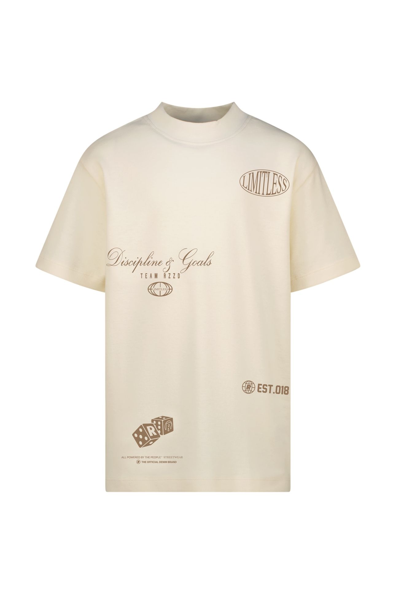 BOYS HOLD T-SHIRT ALMOND WHITE 1