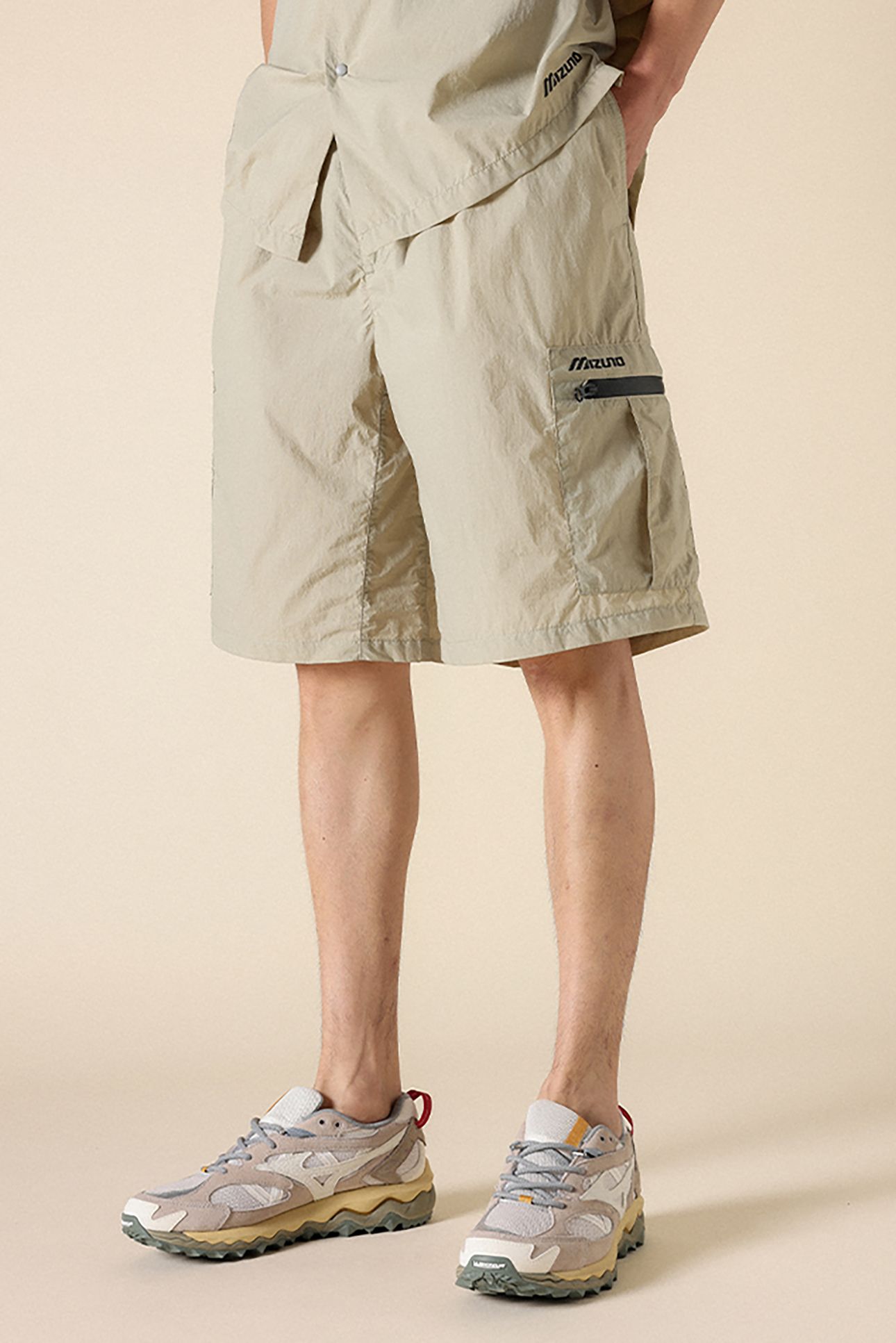 UNISEX SL WR CARGO SHORTS SPRAY BEIGE 1