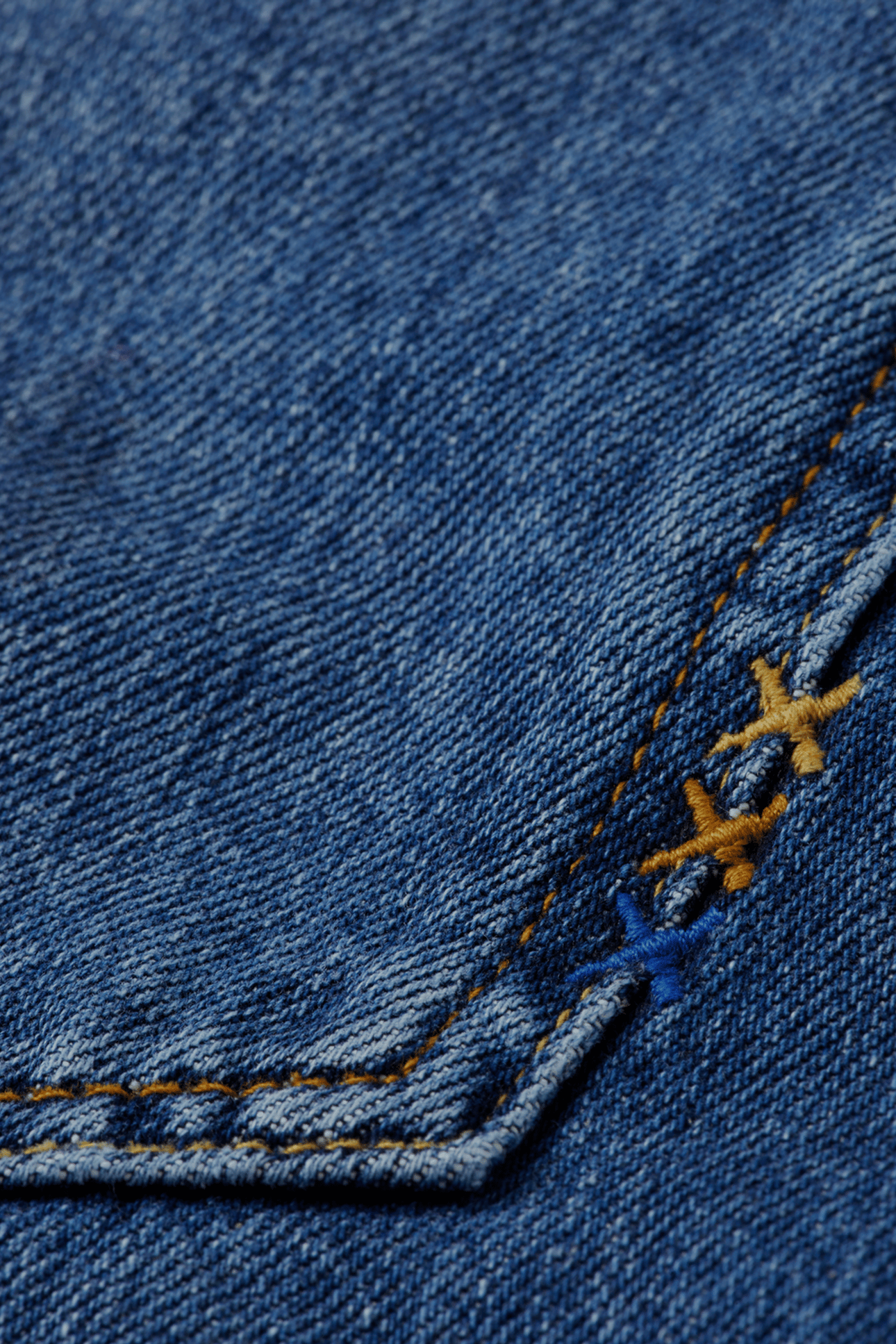 RIPPLE STRAIGHT JEANS — ABSOLUTE BLUE 7