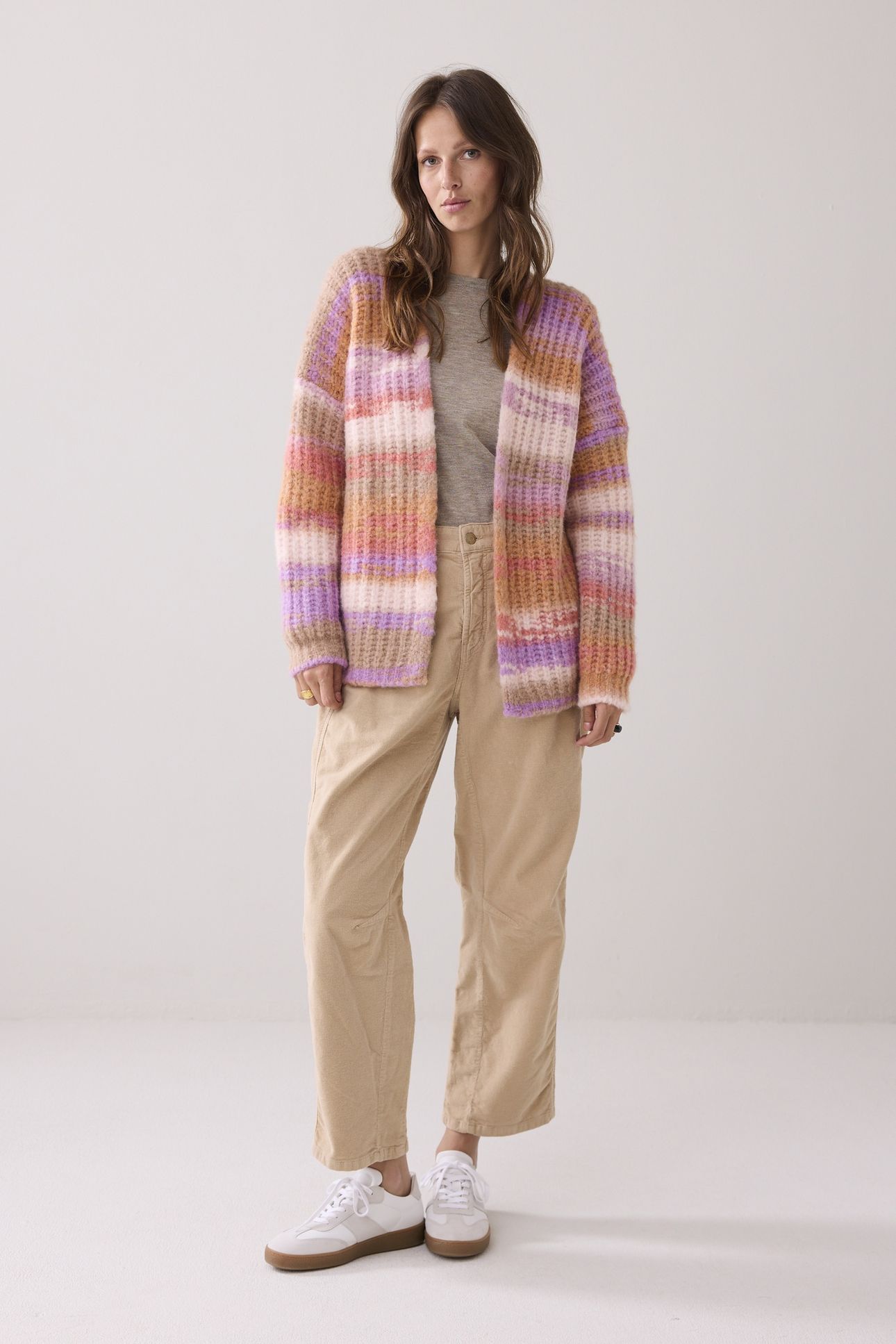 CARDIGAN CUSHY WOOL BLEND KNIT MULTICOLOUR 1