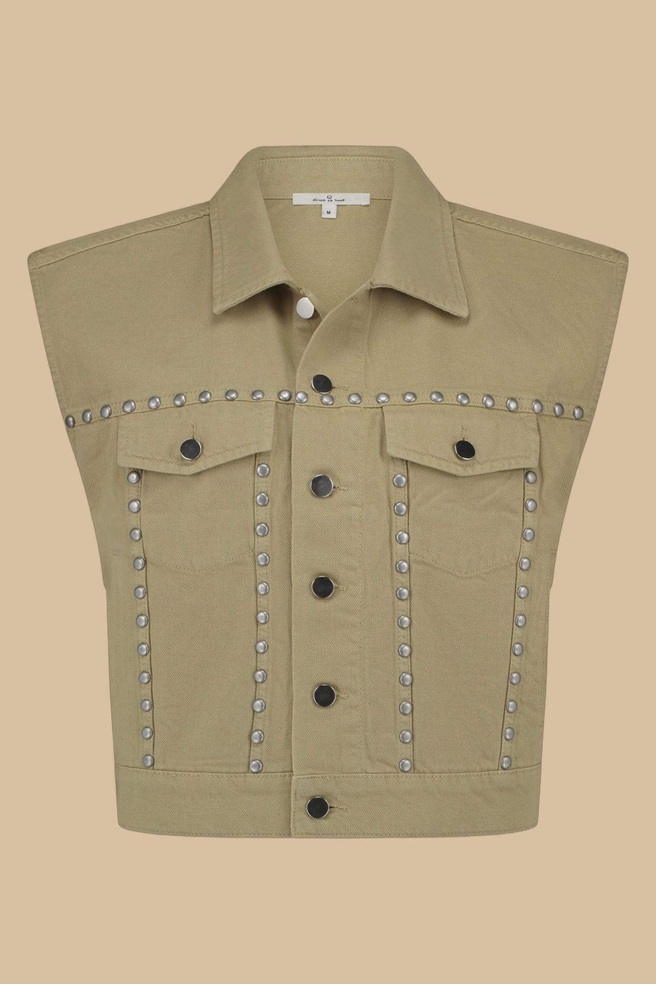 LUCY GILET OLIVE GRAY 1