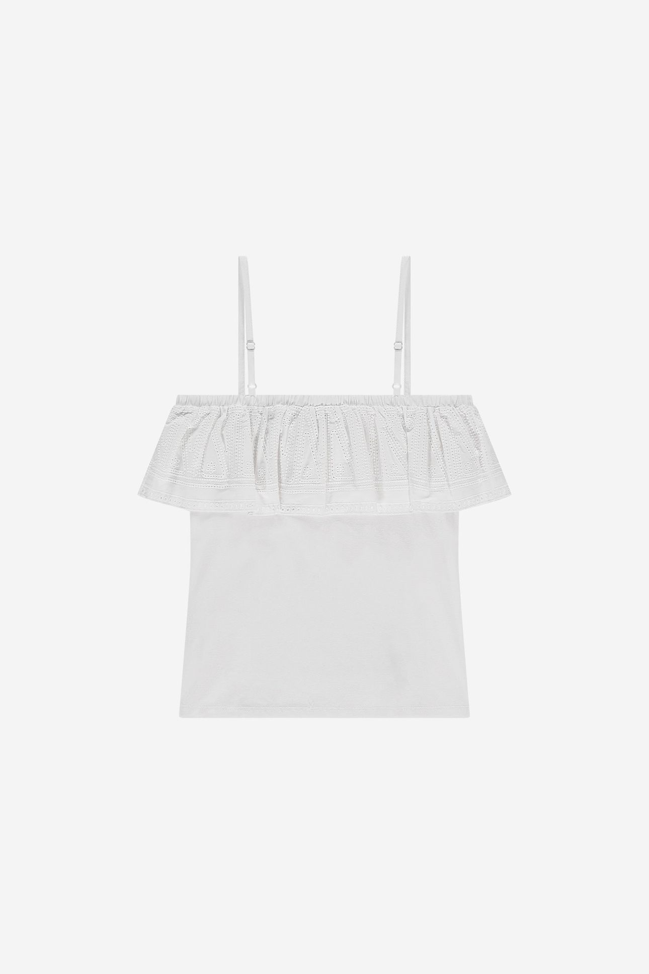 SHANTIE RUFFLE TOP OFF WHITE 2