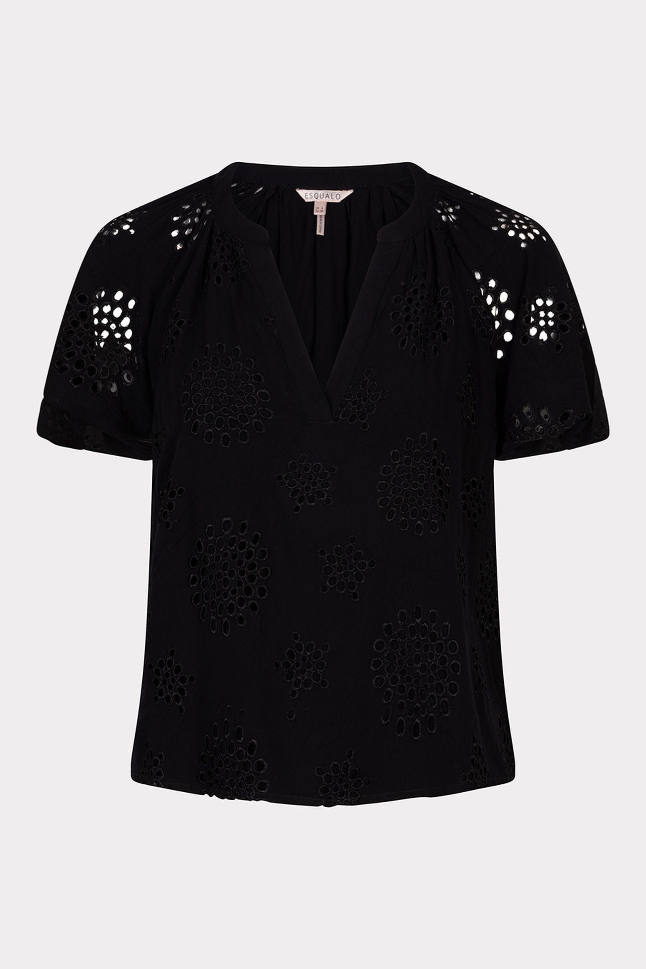 BLOUSE ALLOVER EMBROIDERY BLACK 4