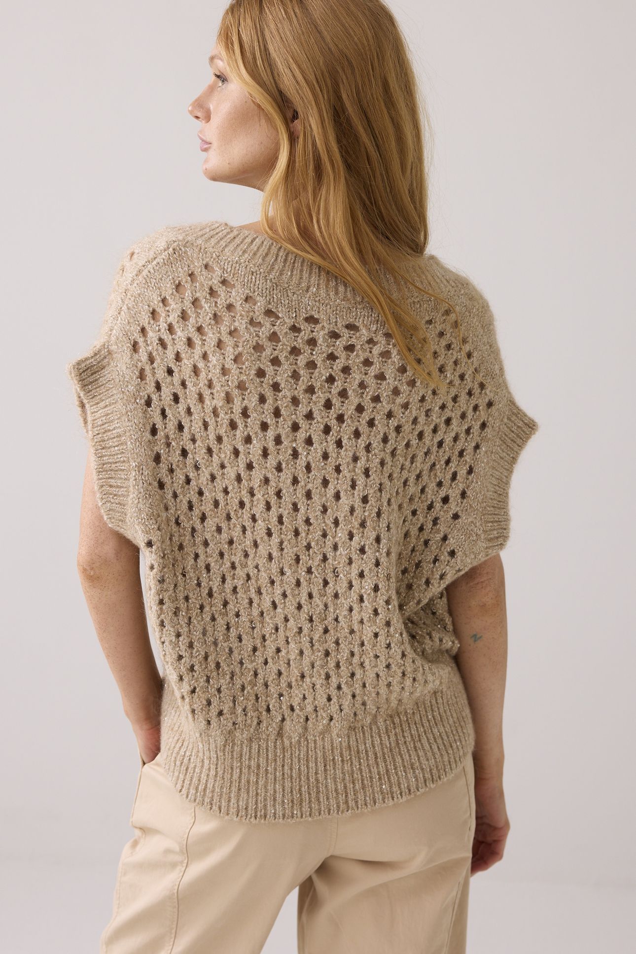 OVERSIZED SPENCER SEQUIN MOHAIR BLEND KNIT ALPACA 3