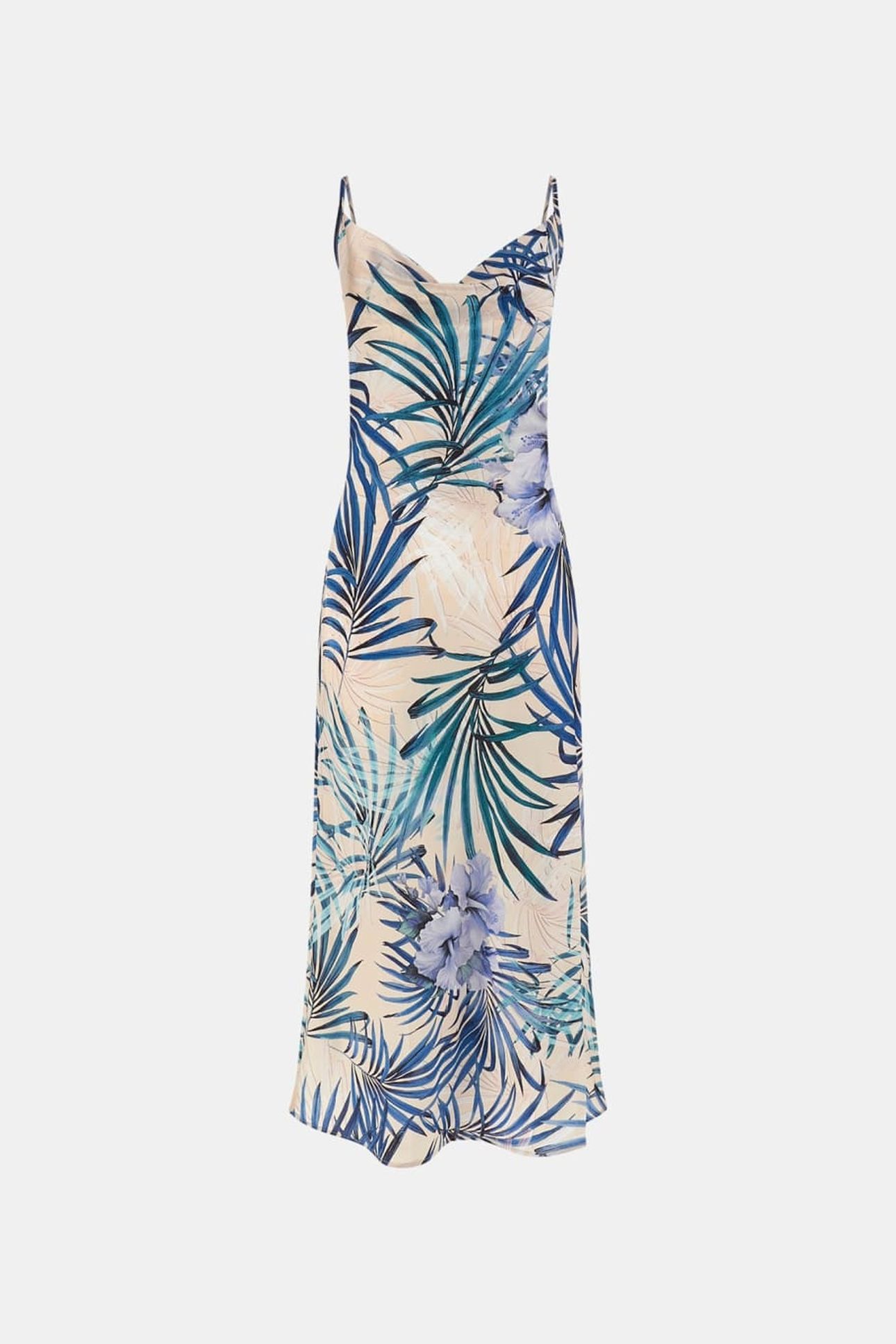 GUESS ECO NEW AKILINA DRESS FIJI PALM PRINT 1