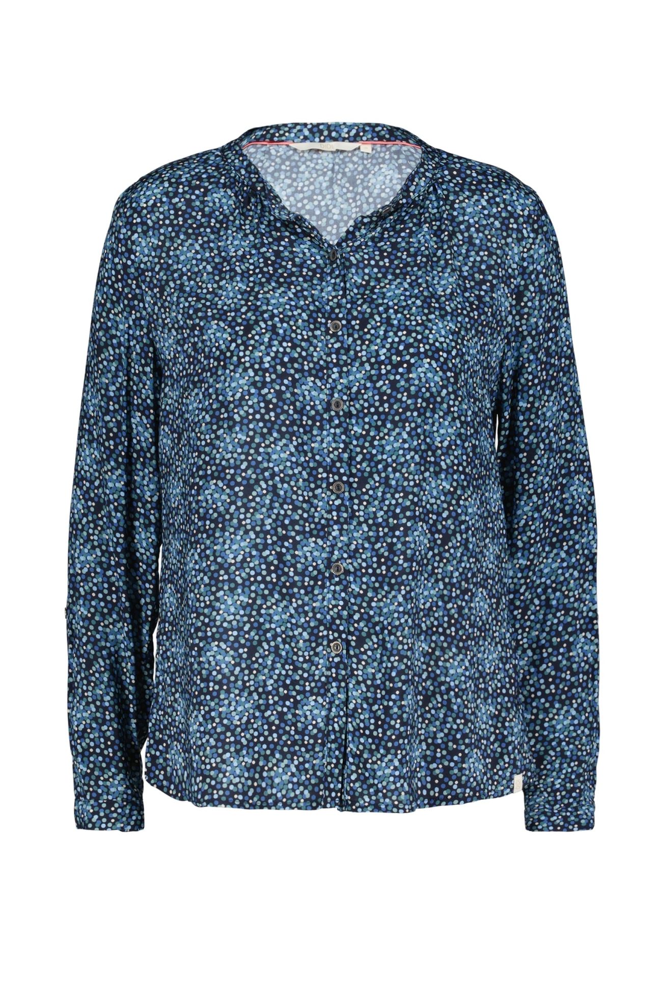 BLOUSE TYLA DARK BLUE FUJI XS PRINT 8