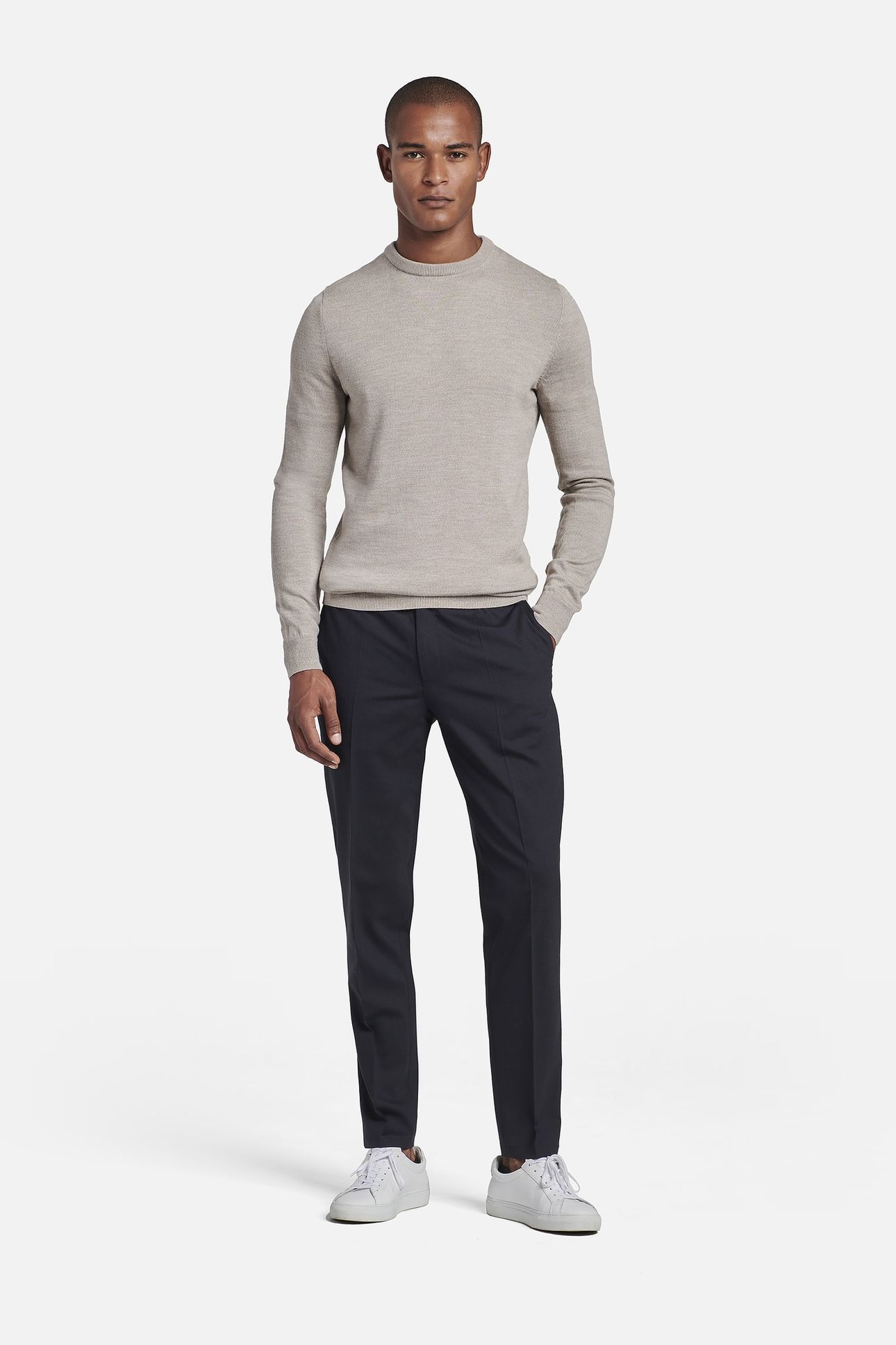 DETROIT TRAVELLER WOOL-STRETCH NAVY 1