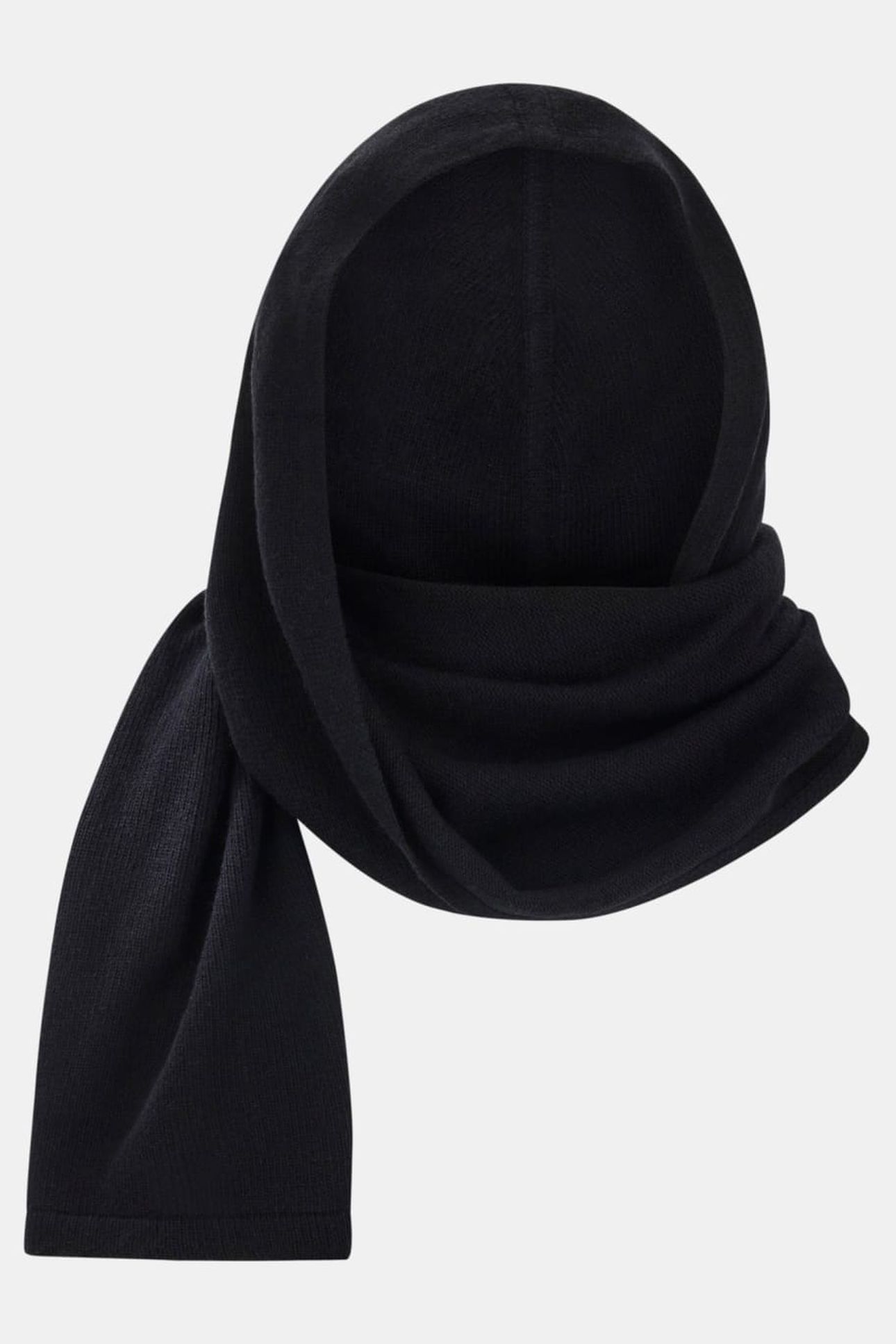 AFRAH HOODIE SCARF S JET BLACK A996 2