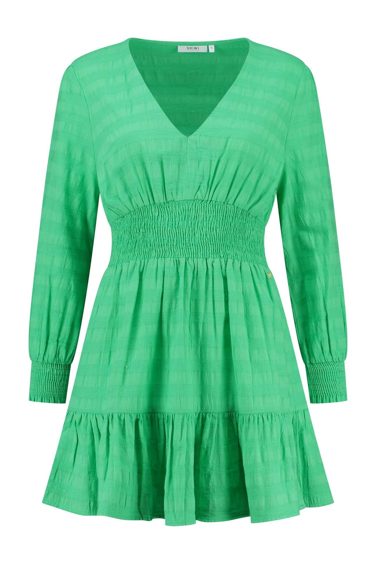 ZARAGOSA DRESS TASMANIA STRIPE FRESH GREEN 7
