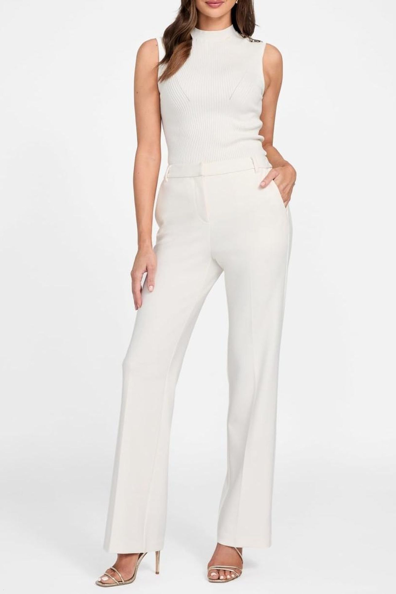 LIA STRAIGHT PANT MACADAMIA 3